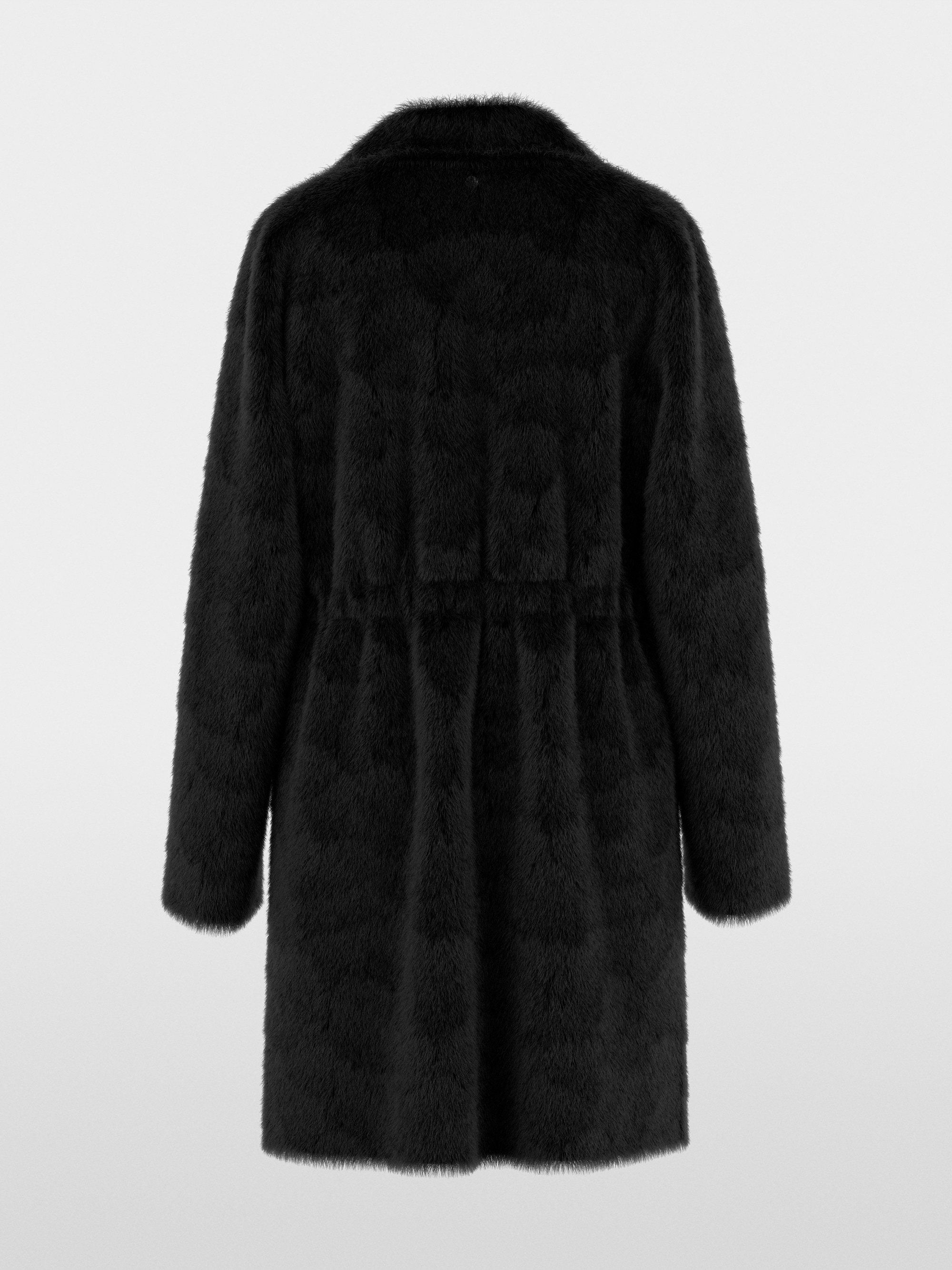 Manteau luxueux en fausse fourrure