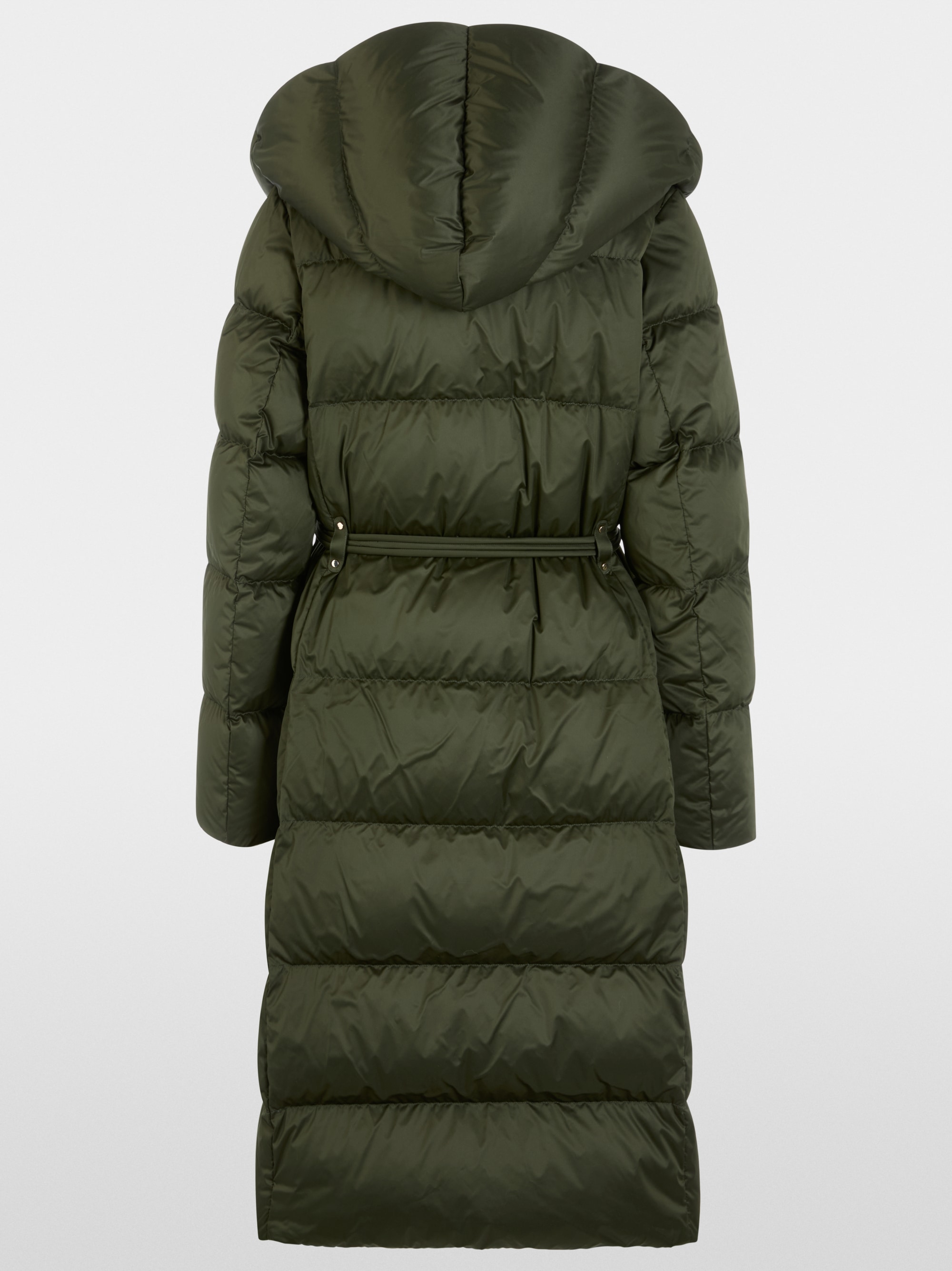 Long down coat with hood