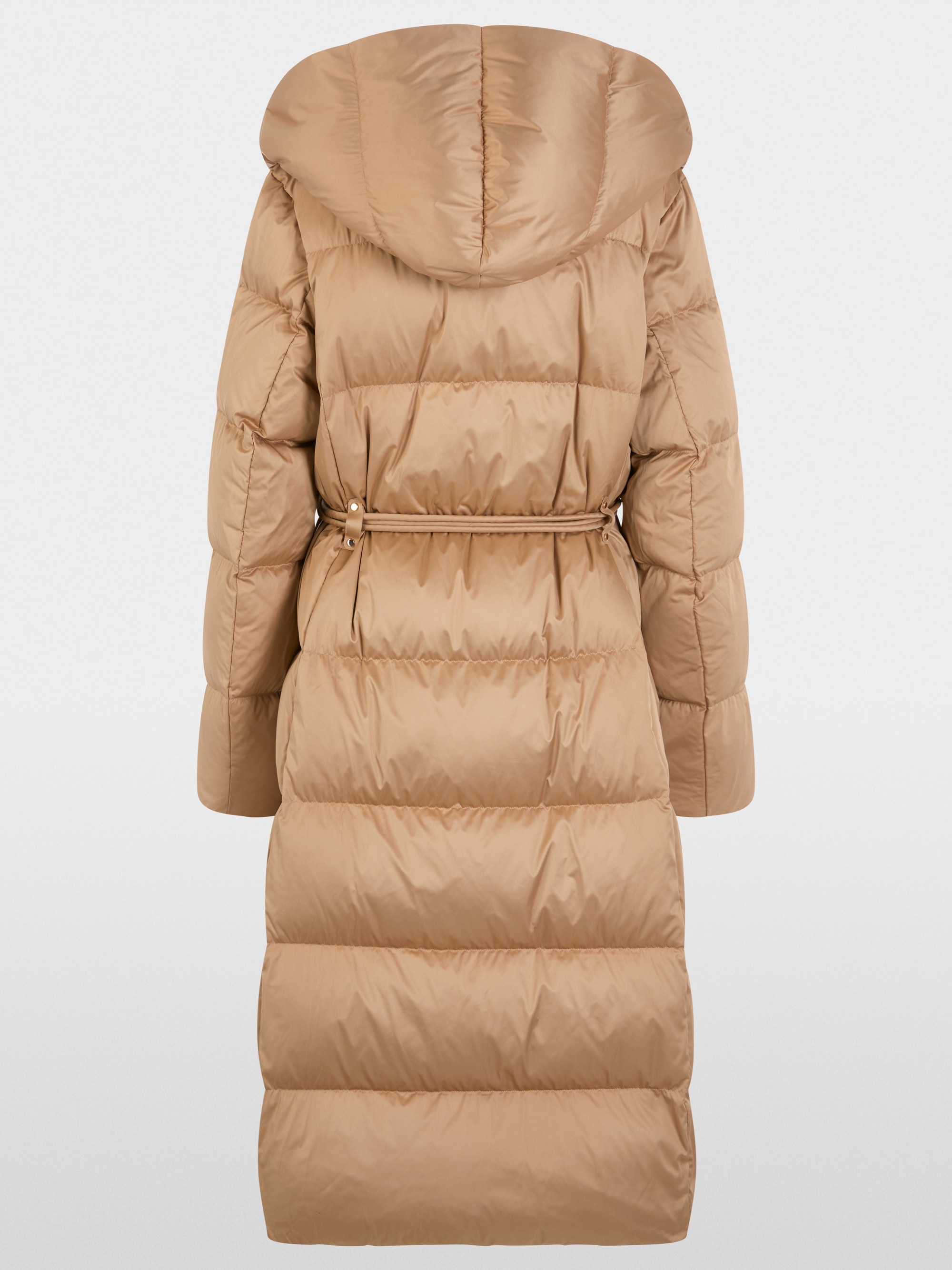 Long down coat with hood