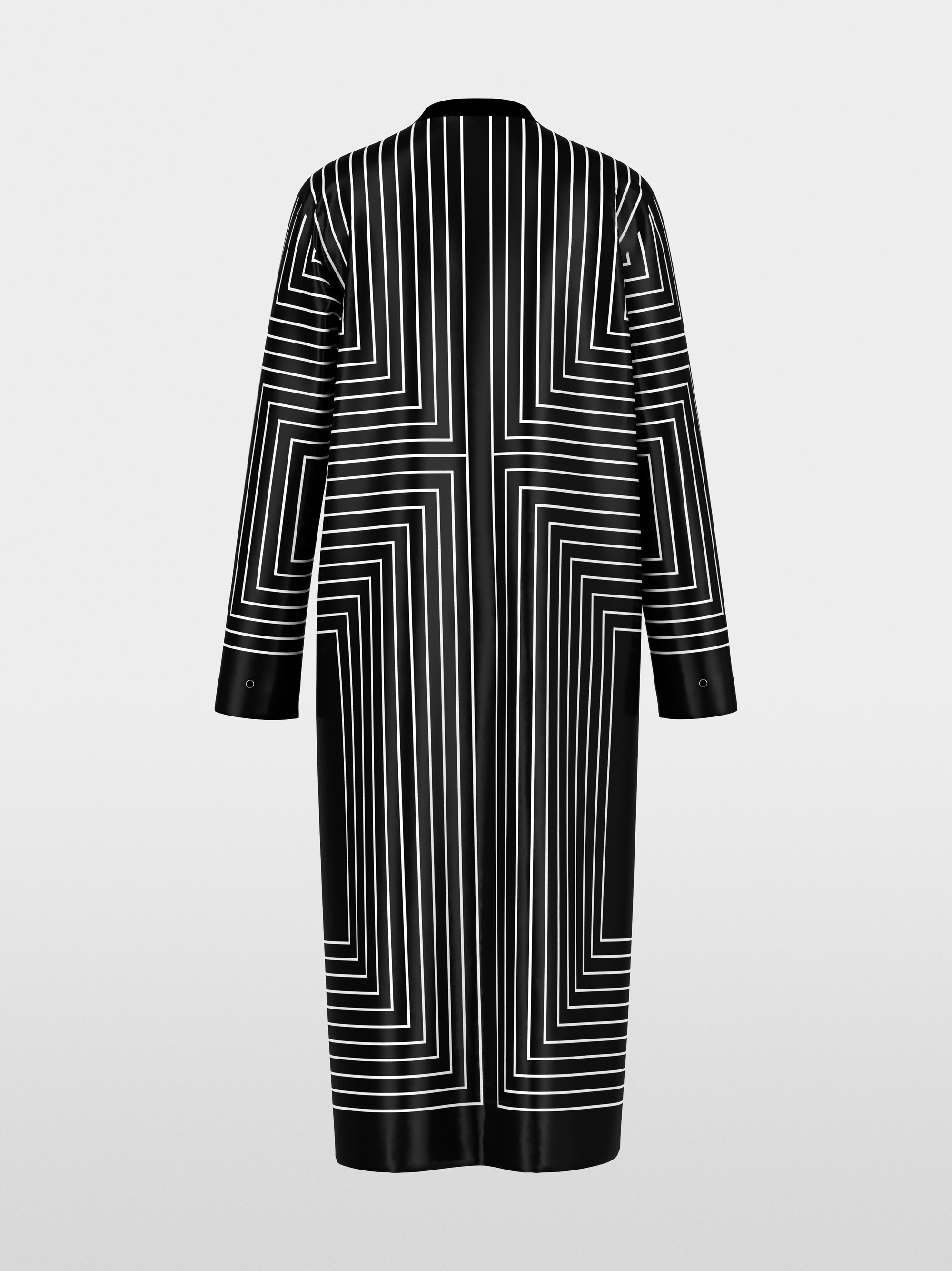 Midi dress with graphic pattern
