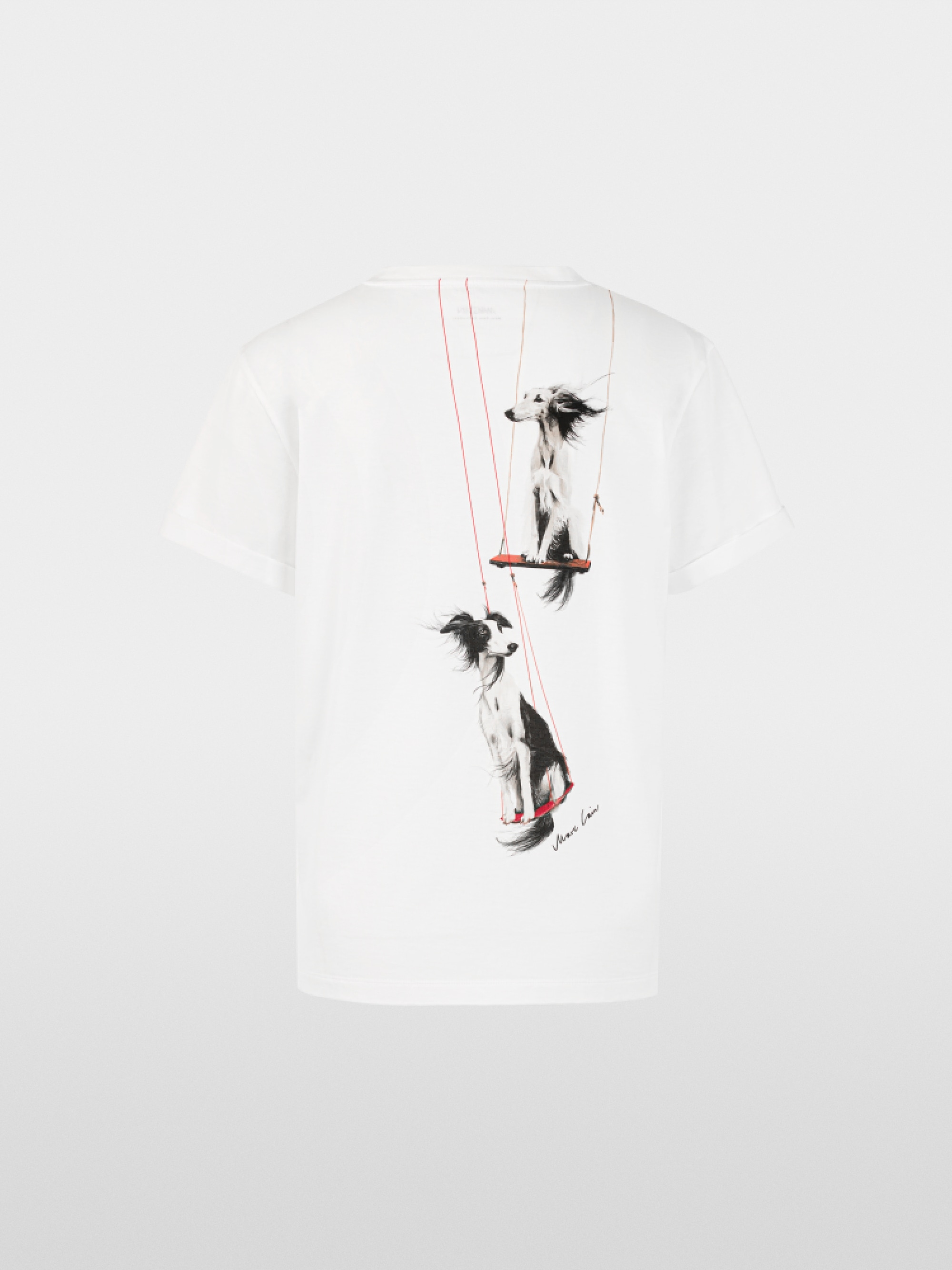 T-shirt avec imprimé chien dans le dos