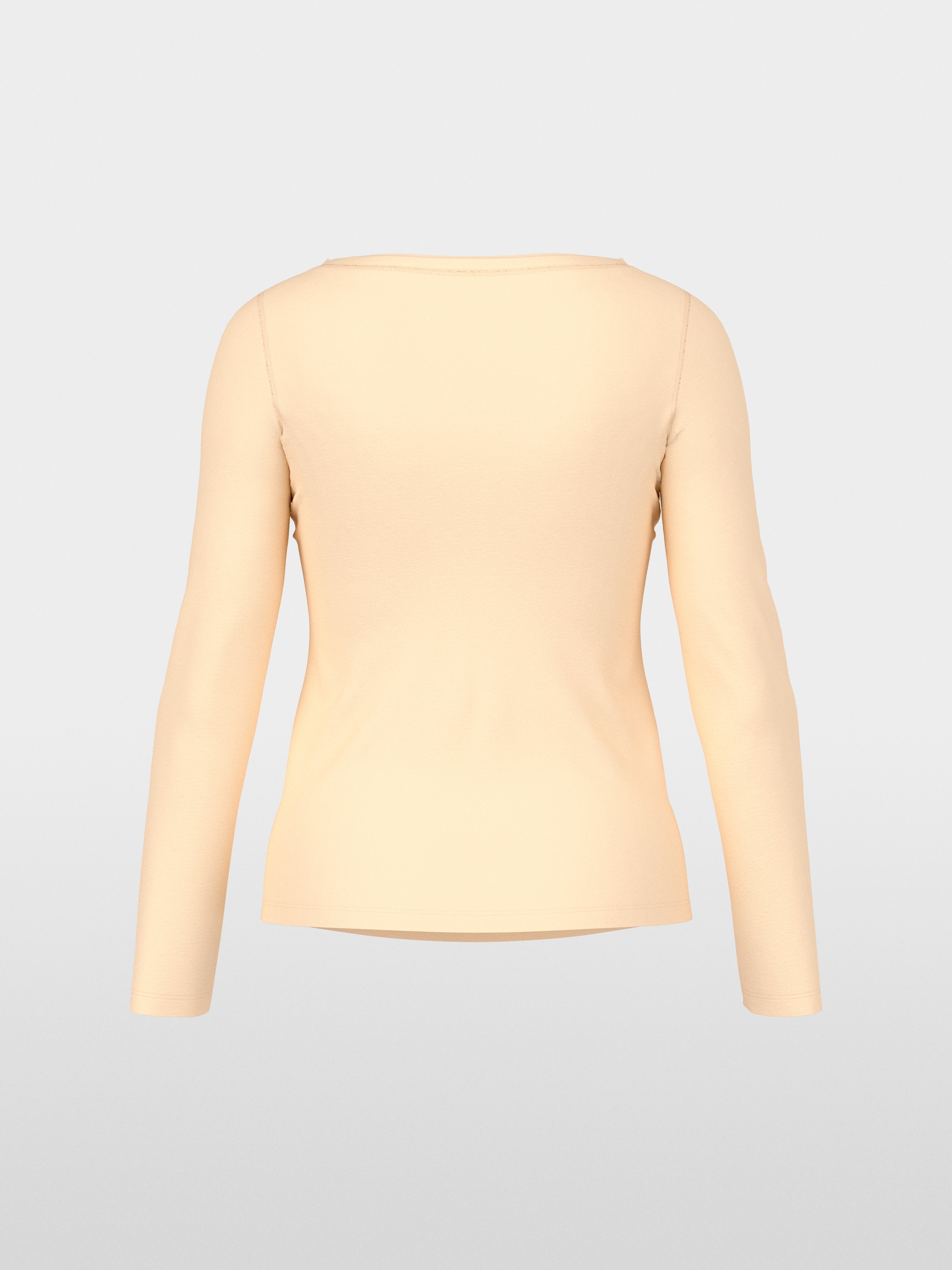 Shirt with silk crew neck
