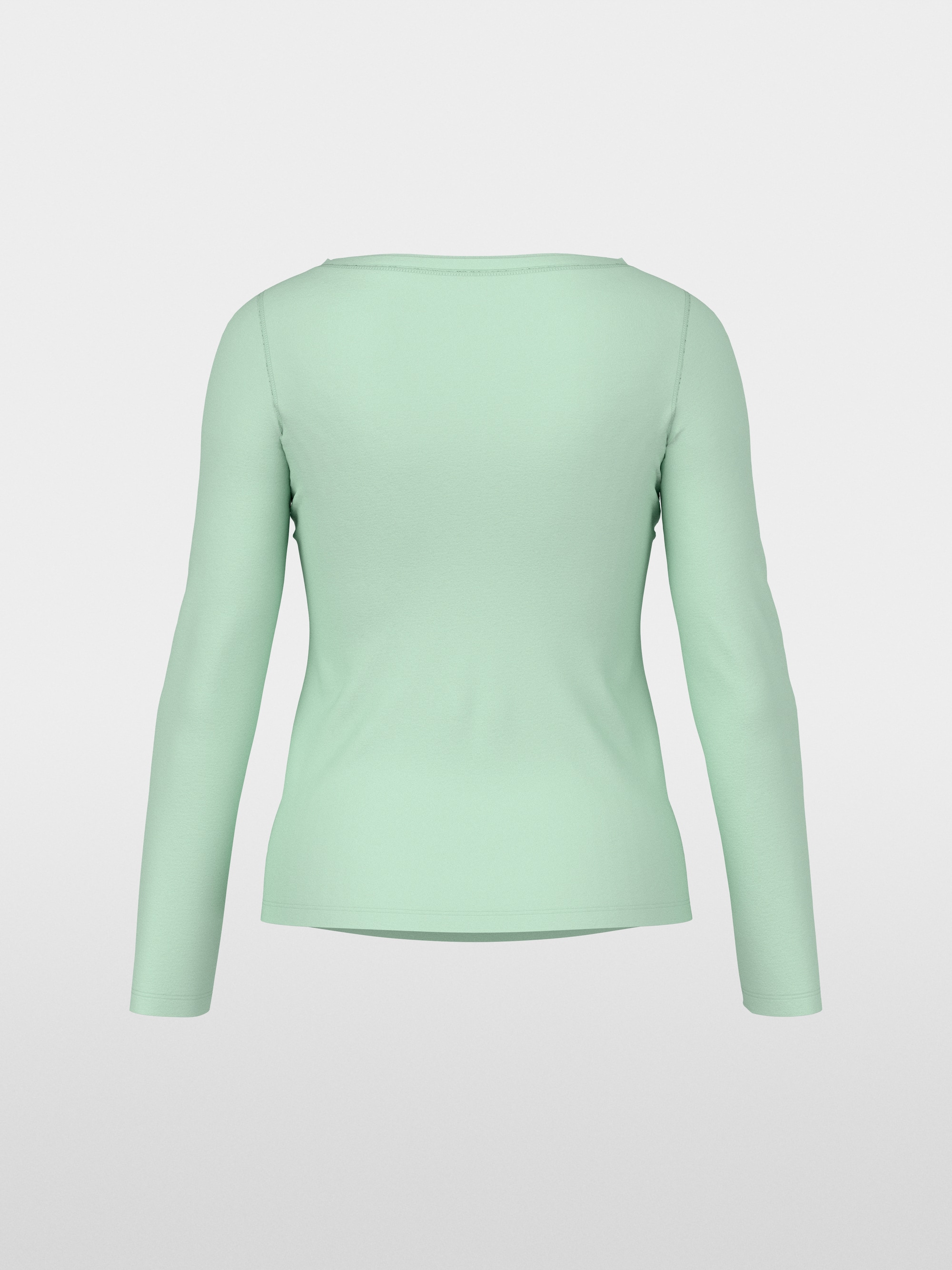 Shirt with silk neck trim