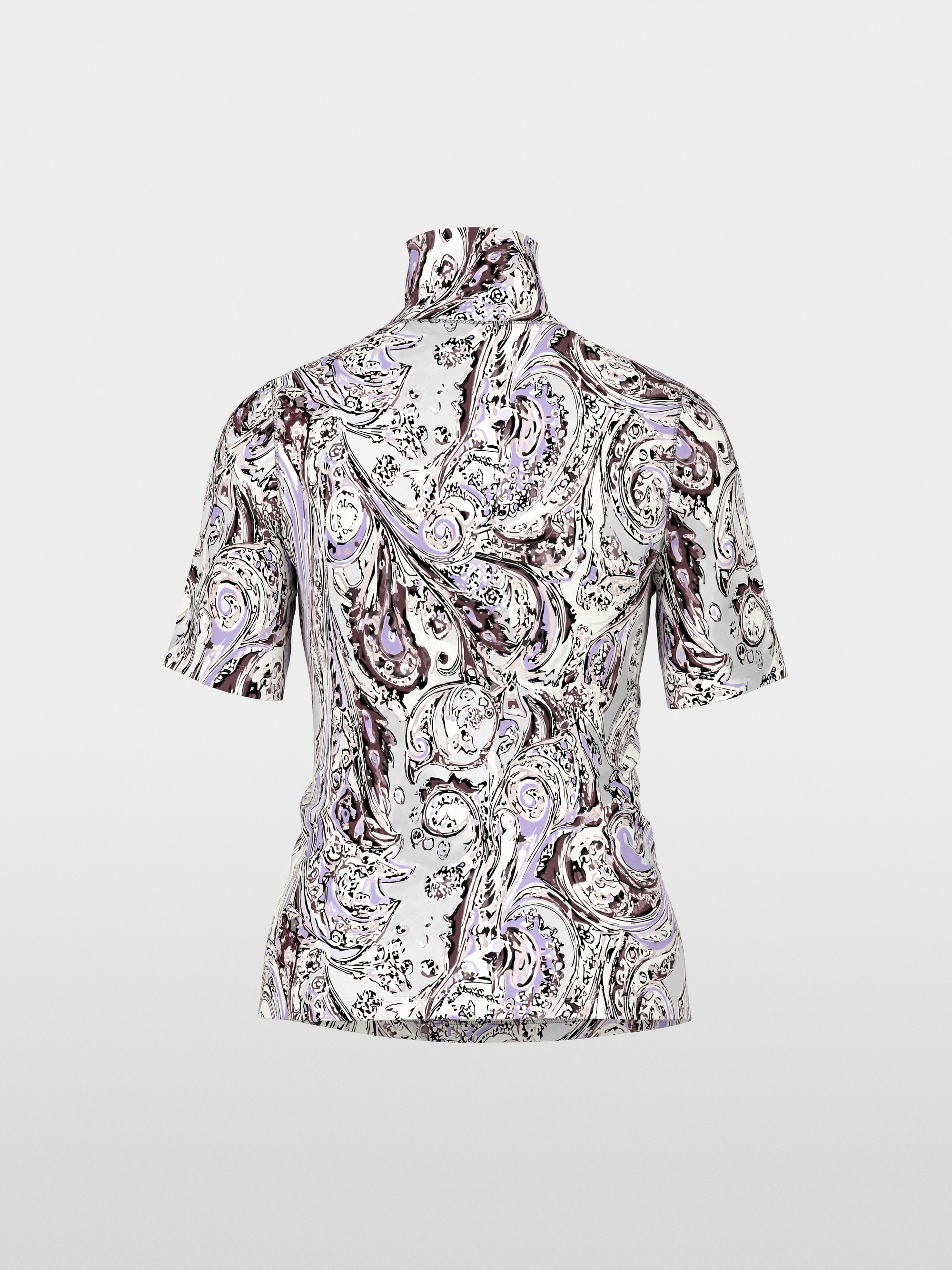 T-shirt en coton avec col montant