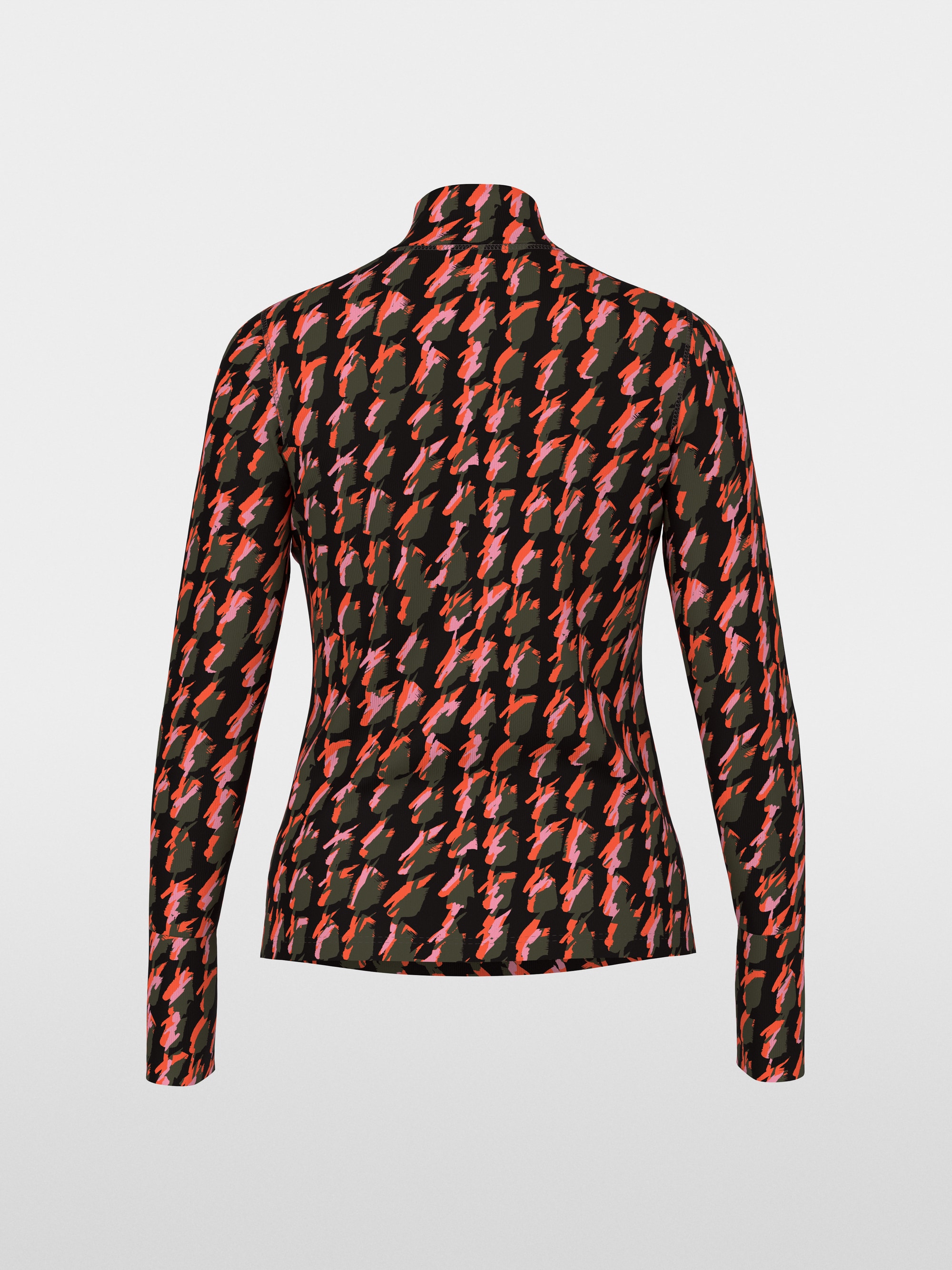 Shirt with abstract houndstooth pattern