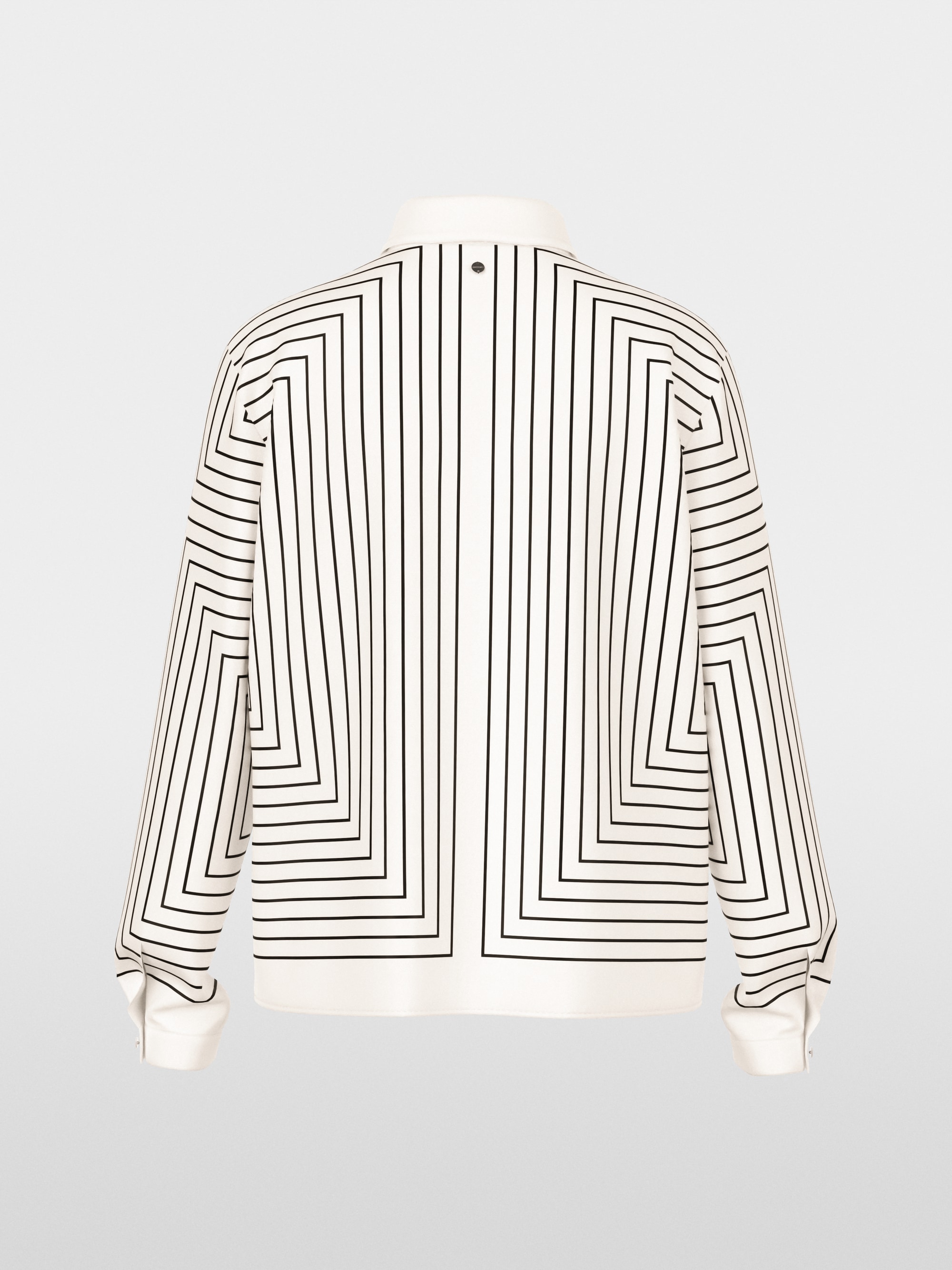 Geometric blouse in a silk blend