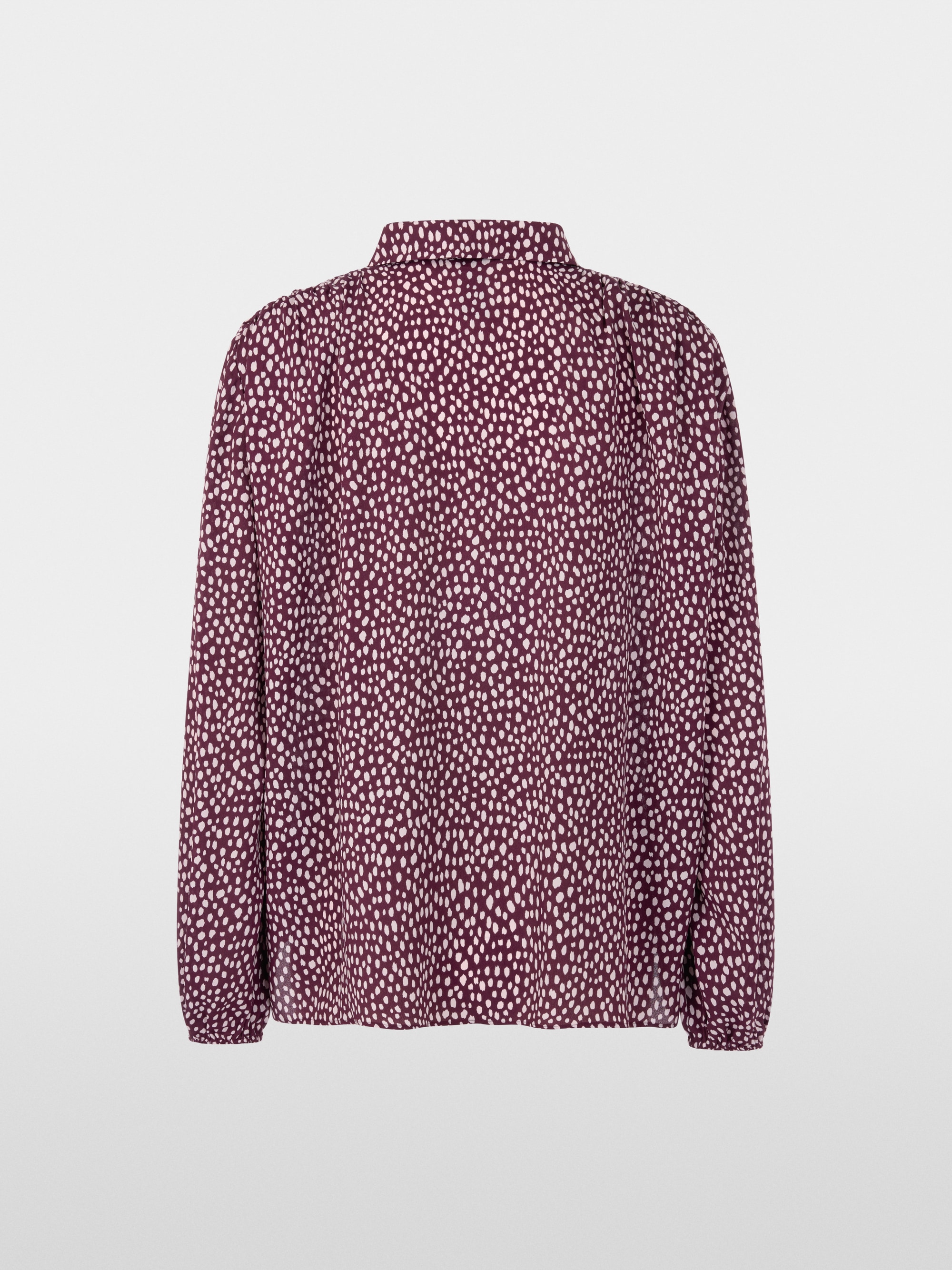 Blouse with polka dot print