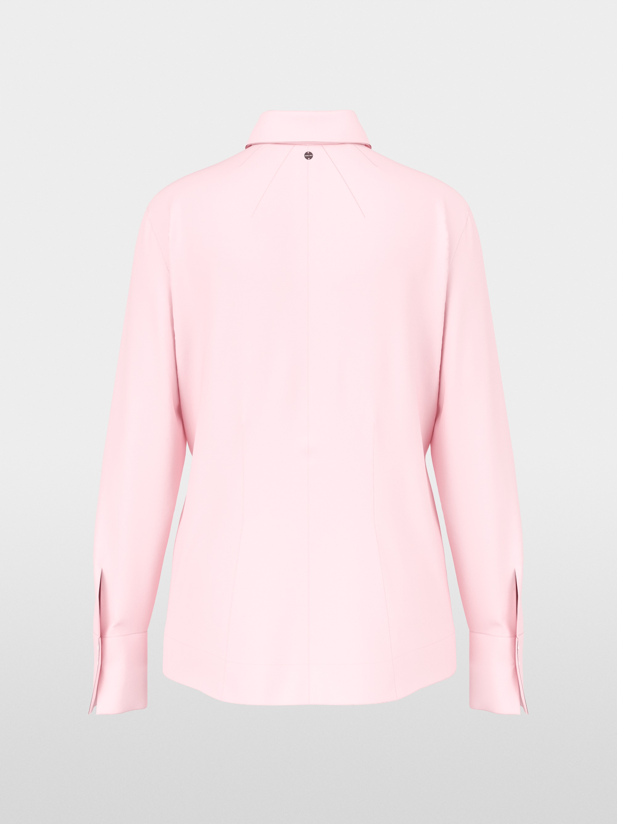 Stretch cotton blouse with seam details