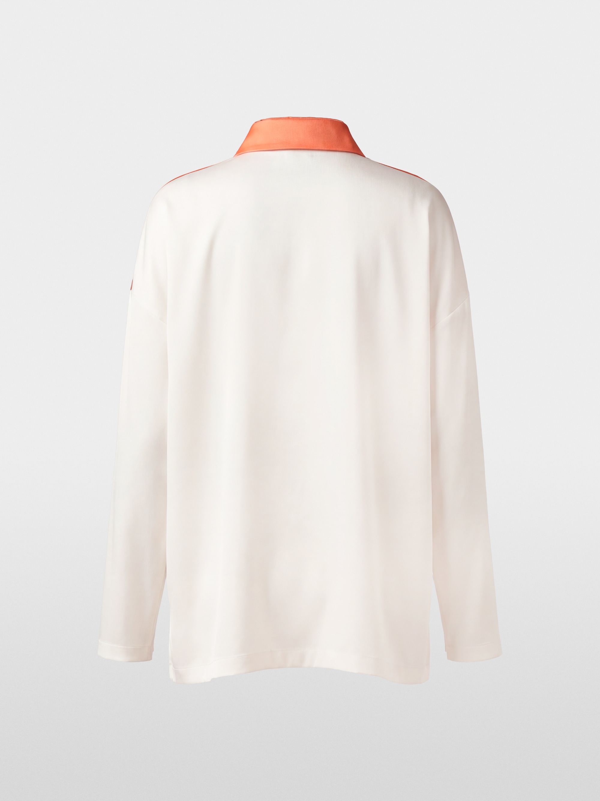 Silk blend blouse-style shirt