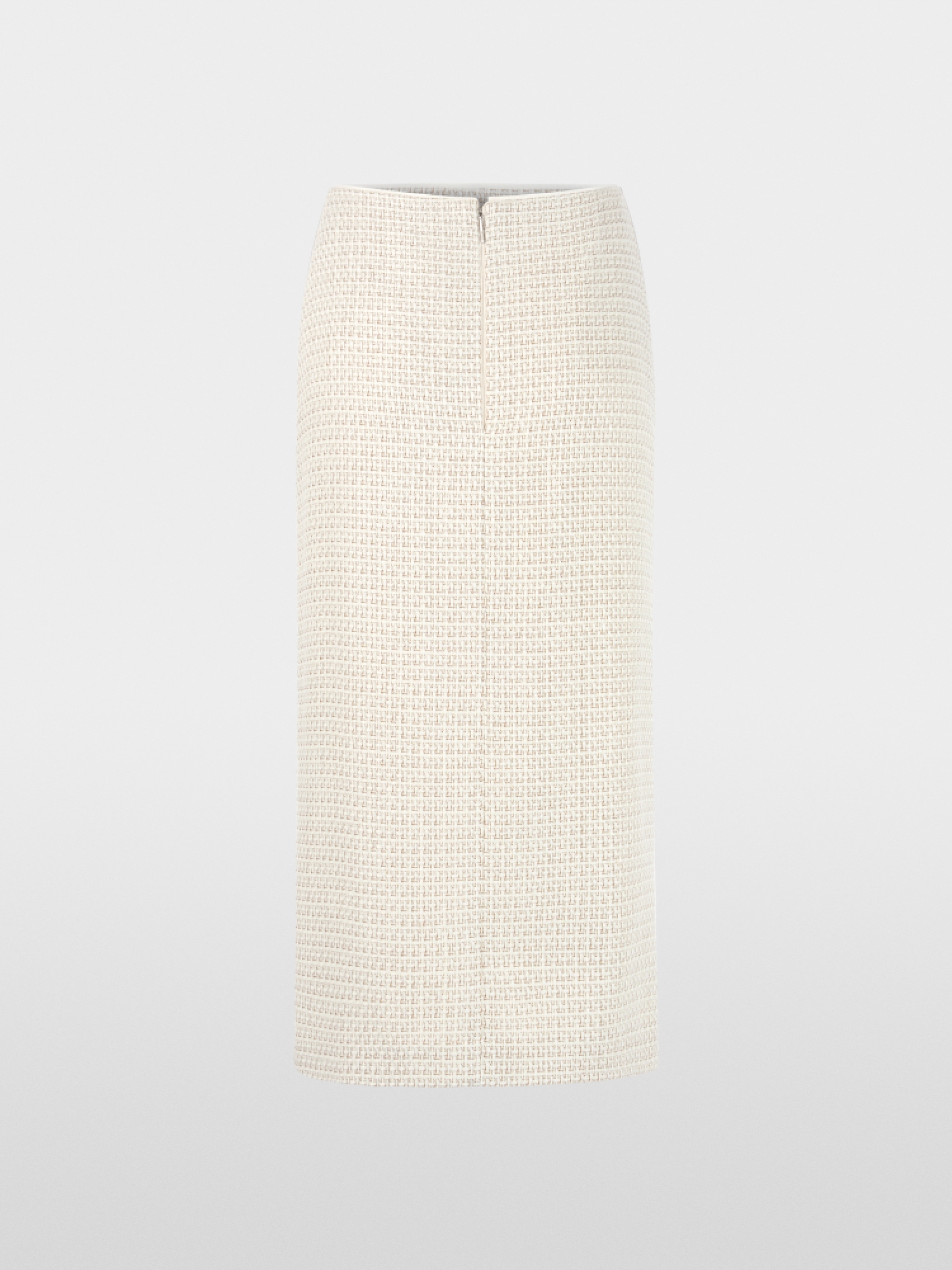 Midi skirt with bouclé effect