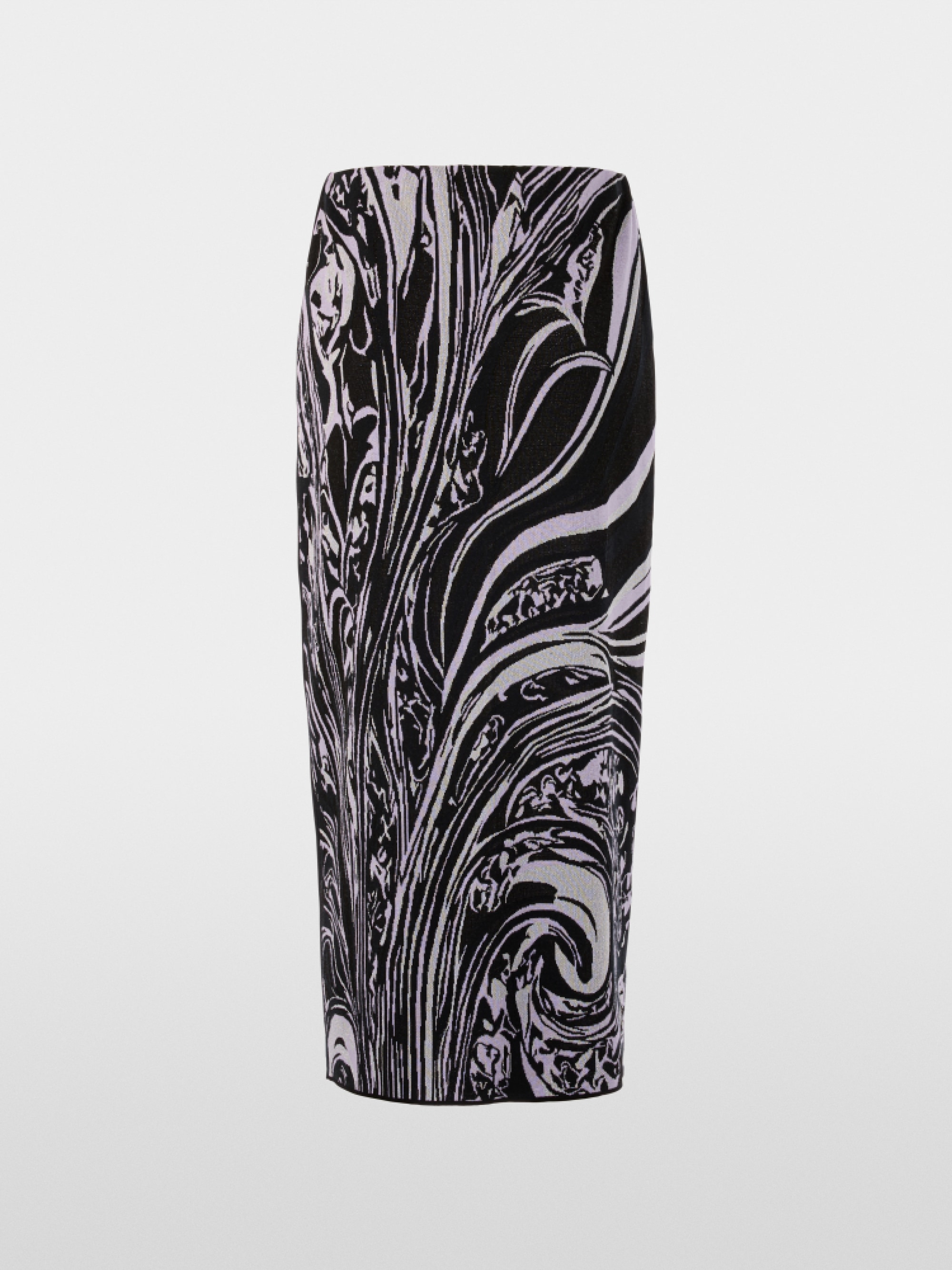 ‘Knitted in Germany’ long midi skirt