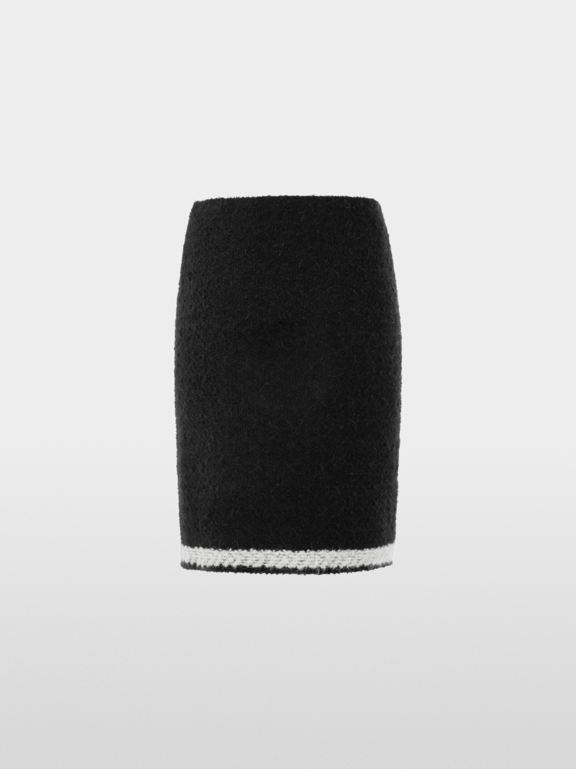 ‘Knitted in Germany’ bouclé midi skirt