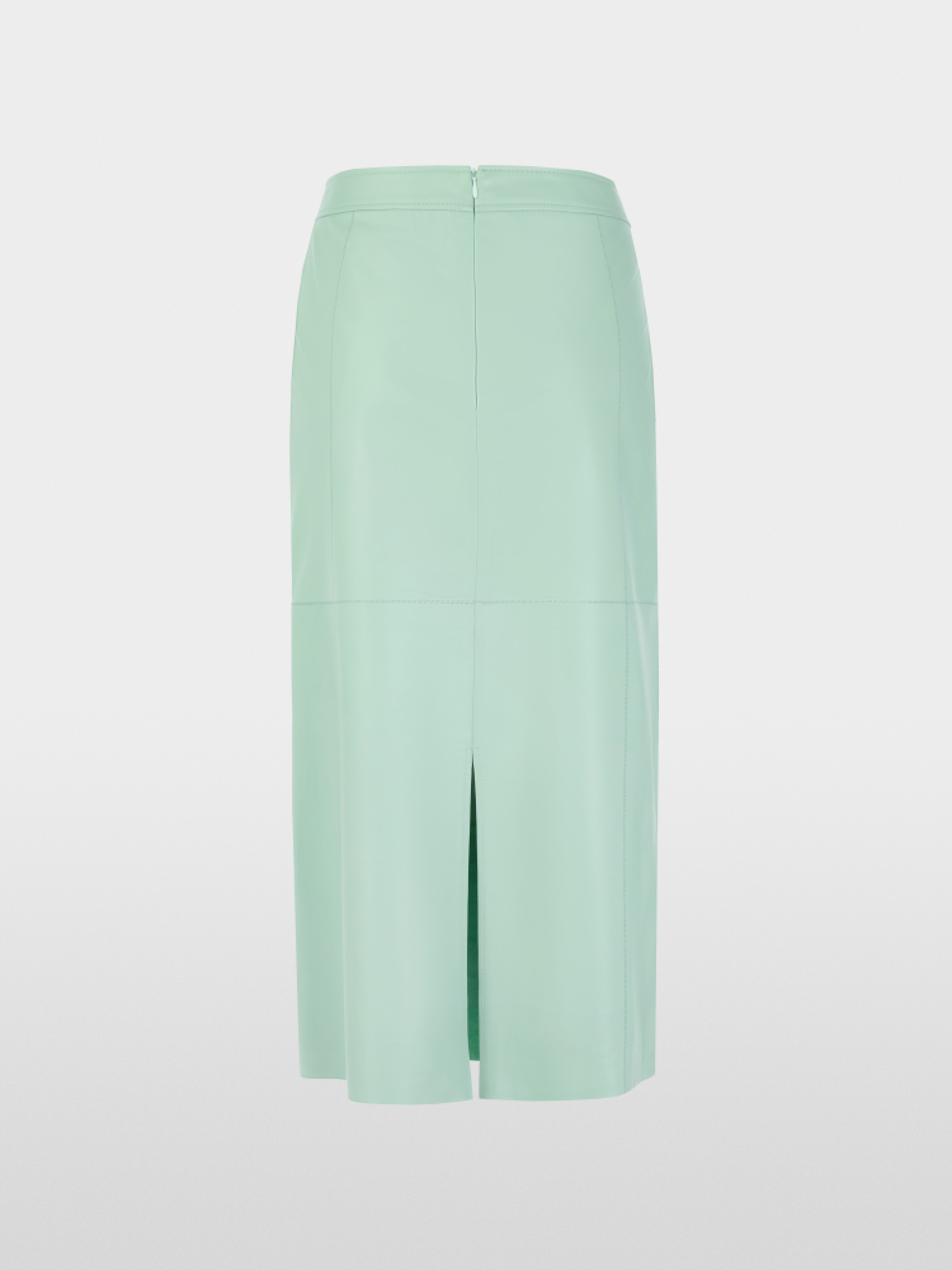Fine nappa leather maxi skirt