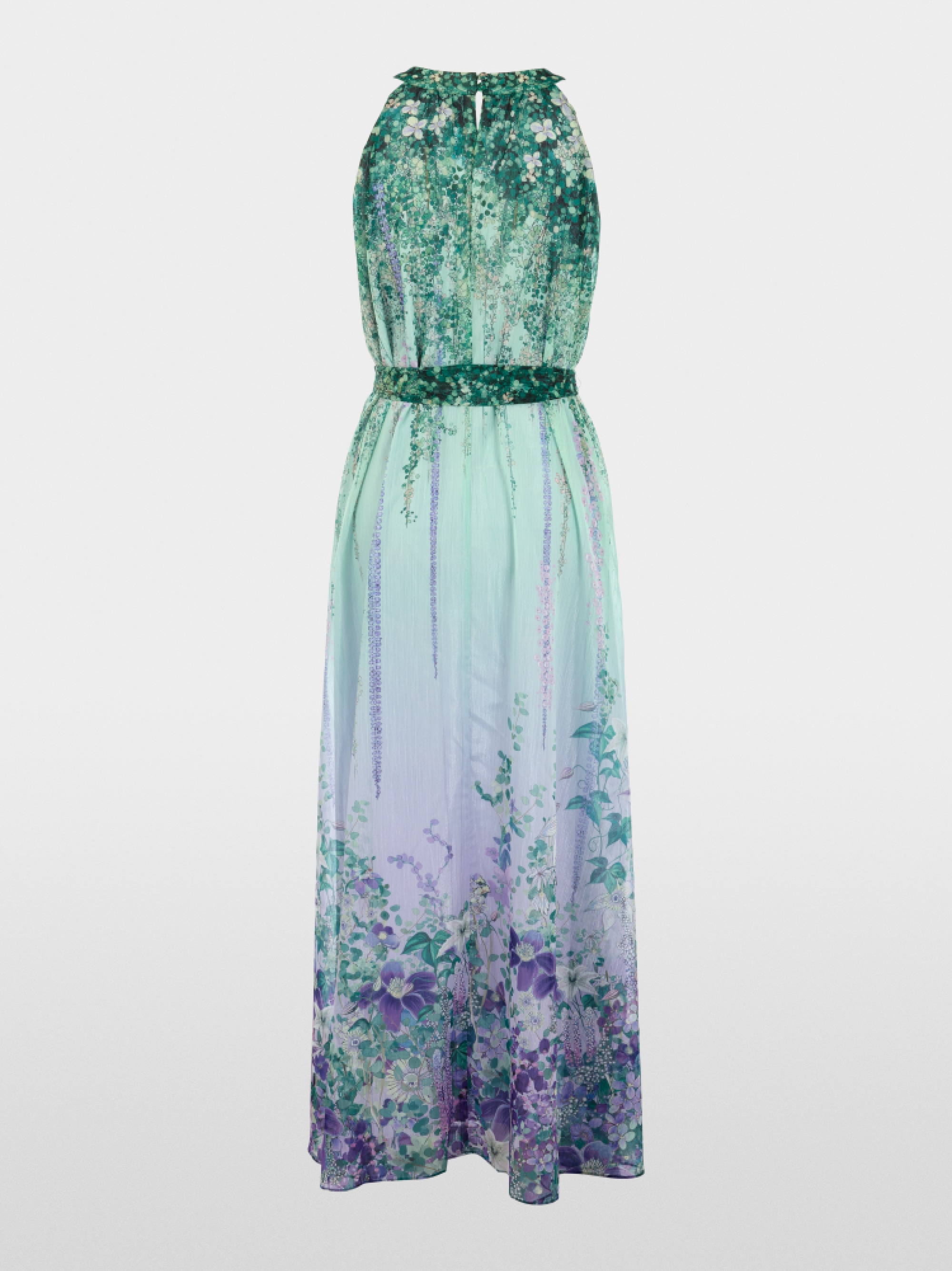 Halter-neck dress with floral print