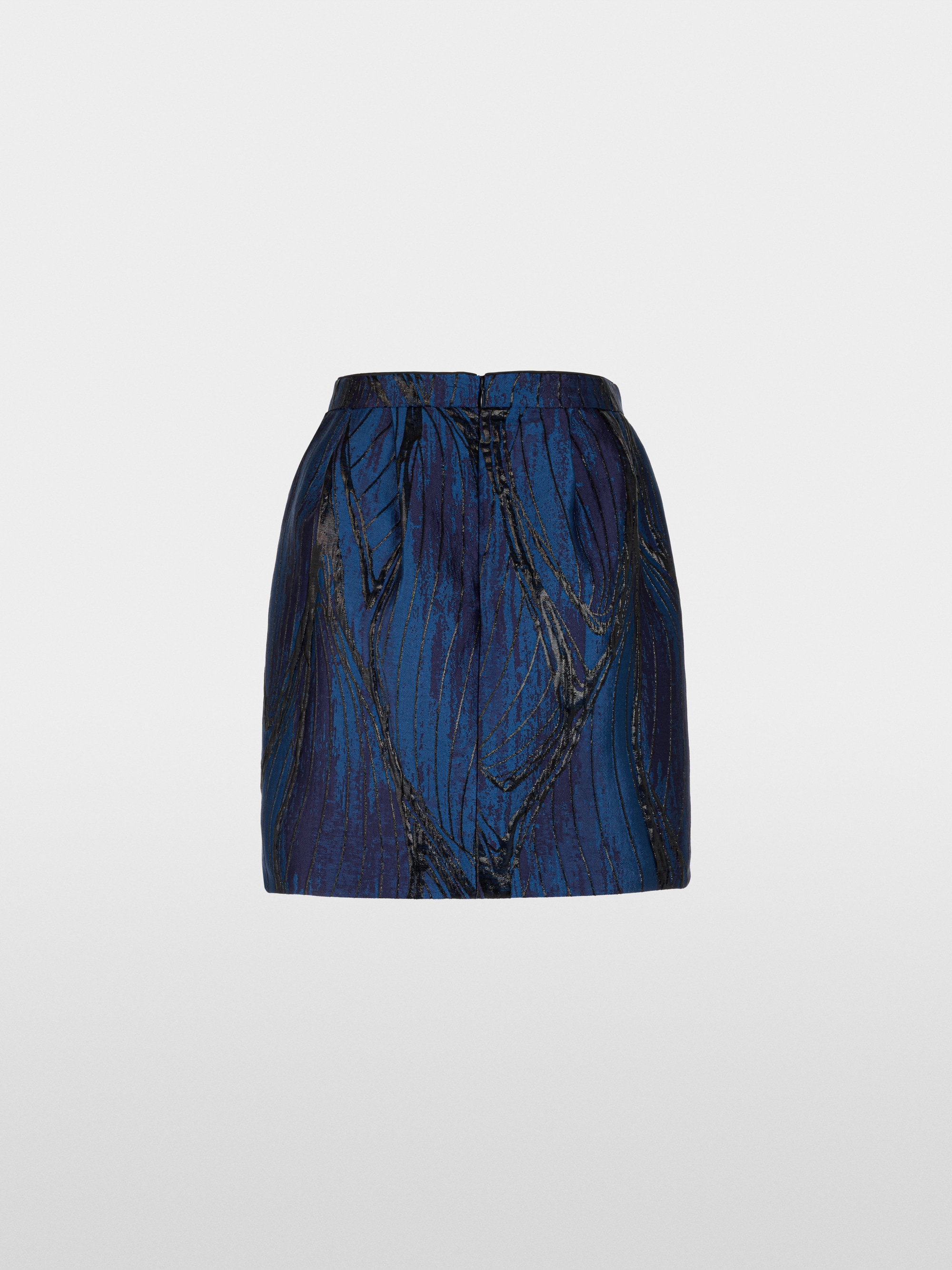 Coated mini skirt