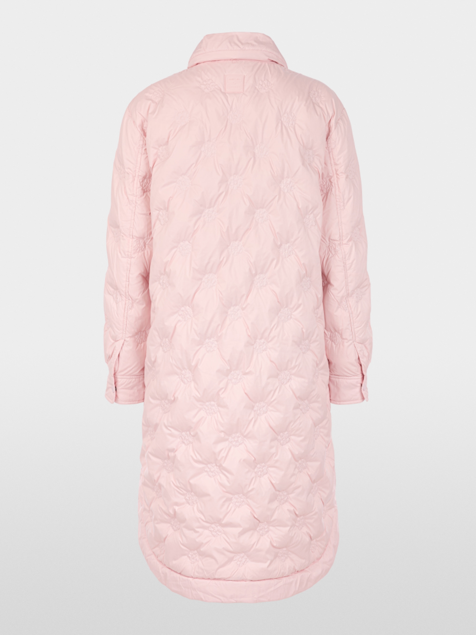 Quilted coat with light down lining