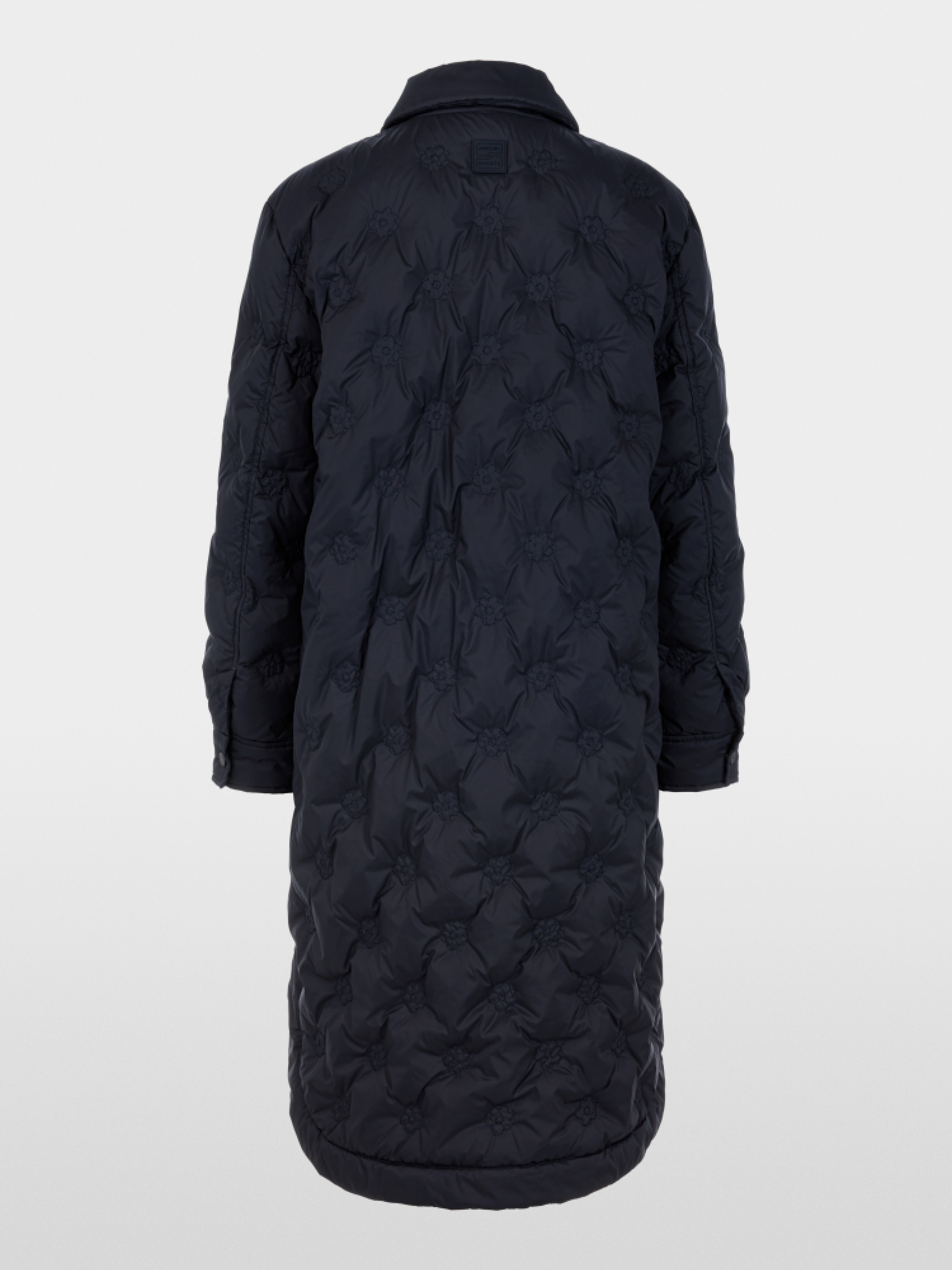 Quilted coat with light down lining