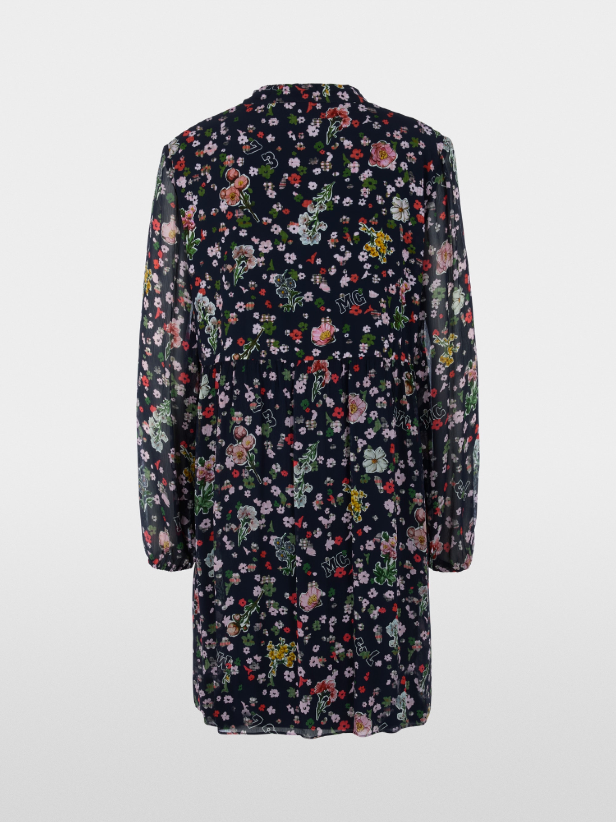 Viscose dress with all-over print