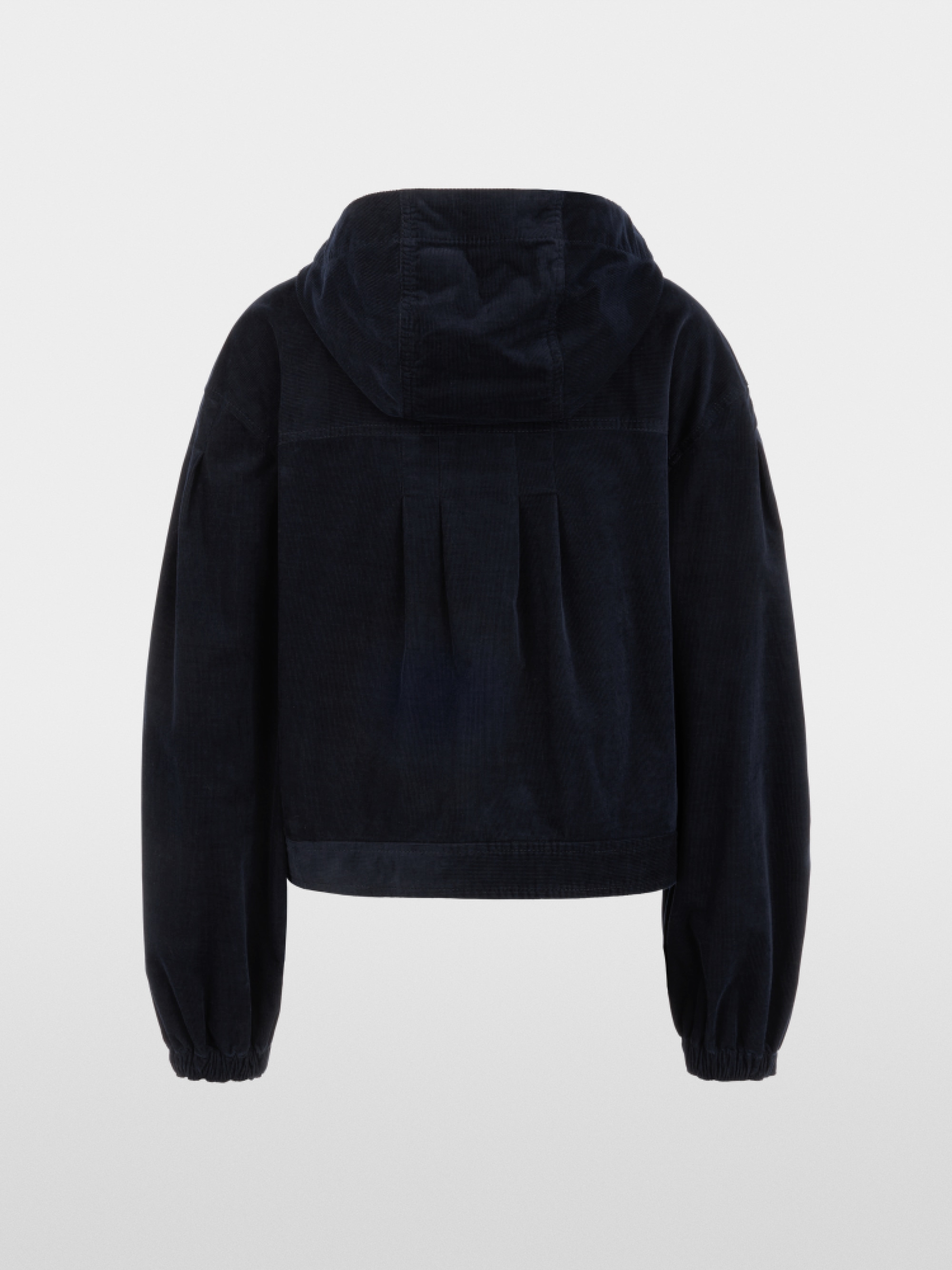 Corduroy jacket with hood
