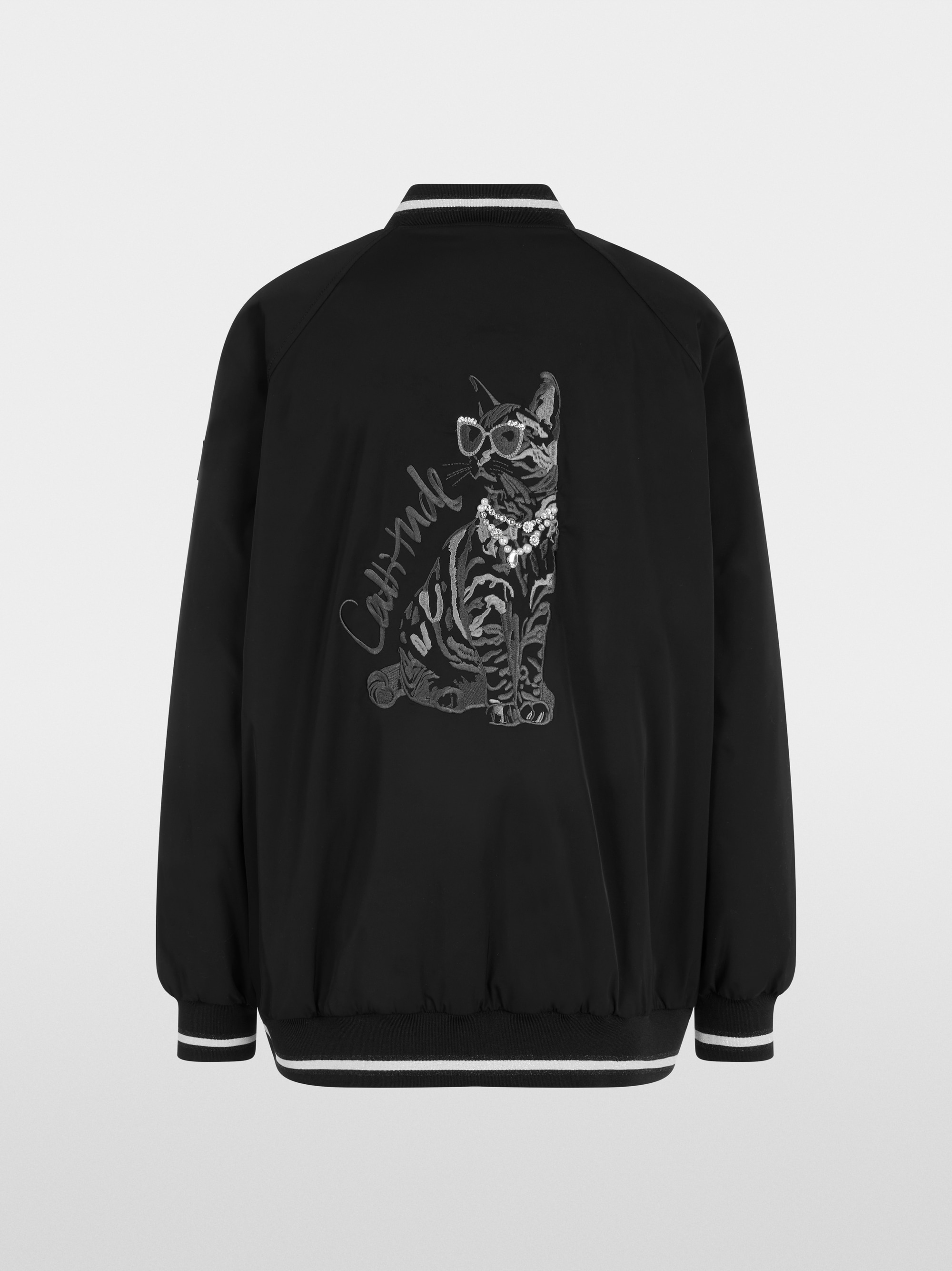 Contemporary look college-style jacket