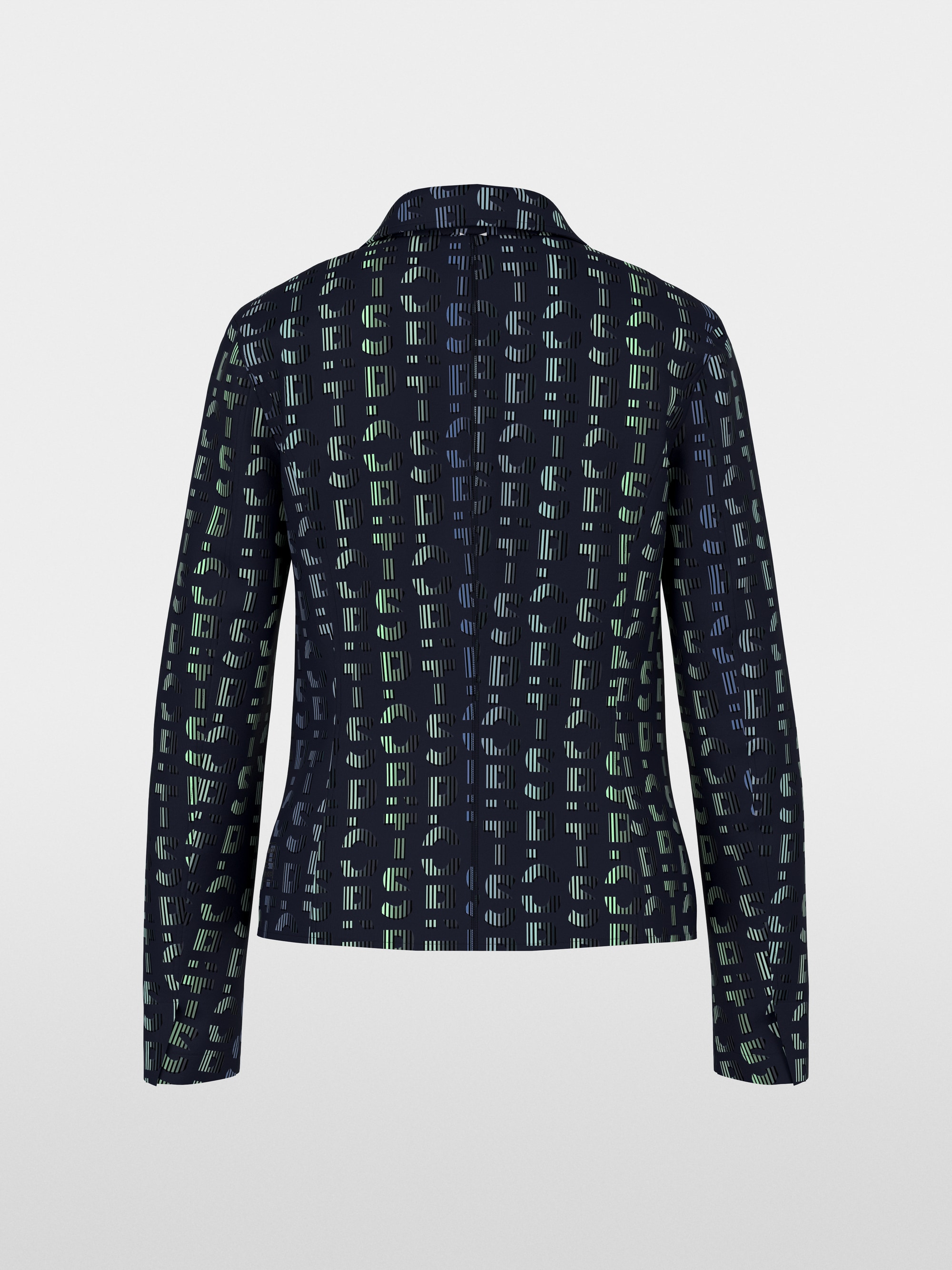 Blazer en jersey imprimé