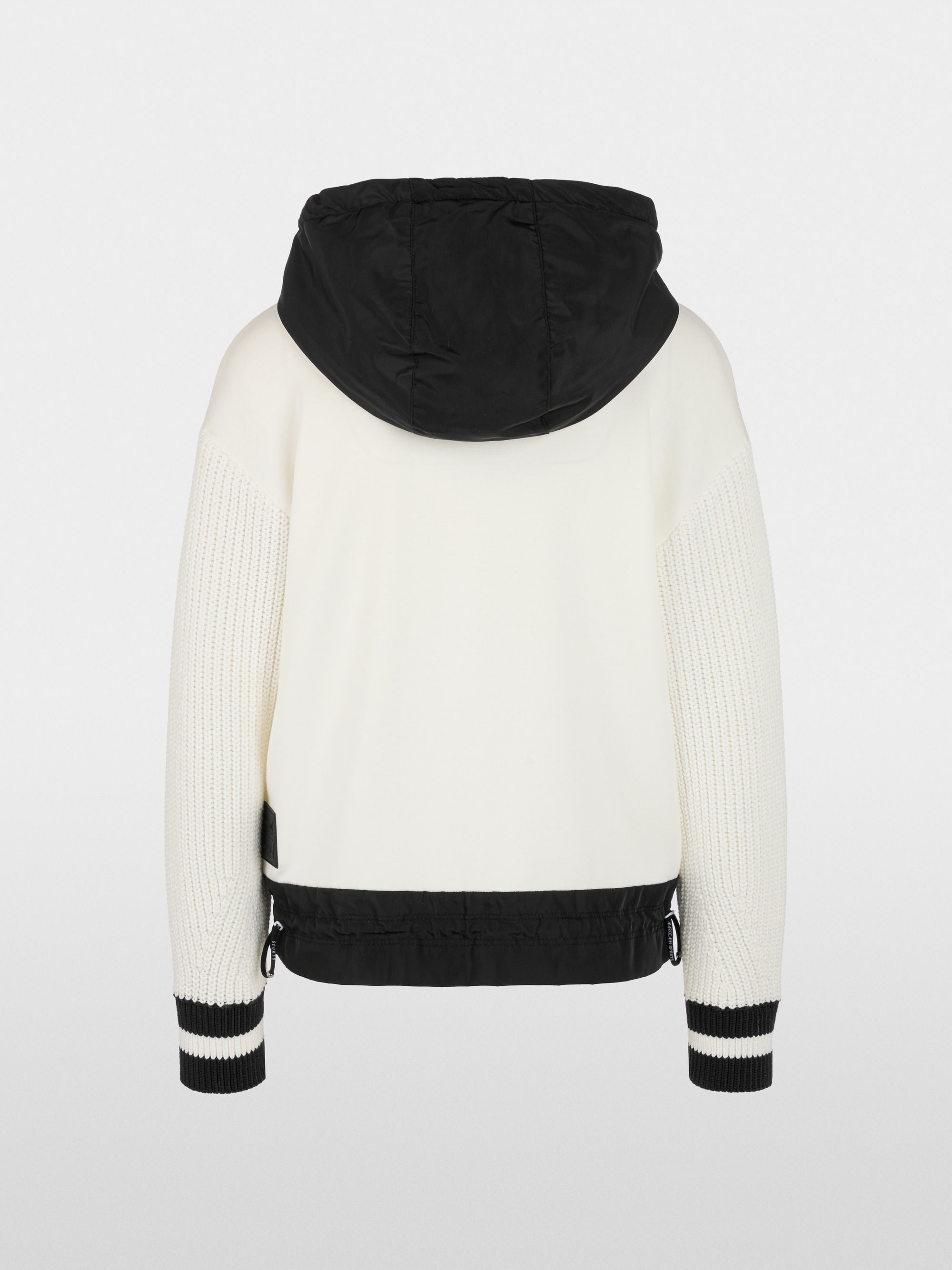 ‘Knitted in Germany’ contrast hoodie
