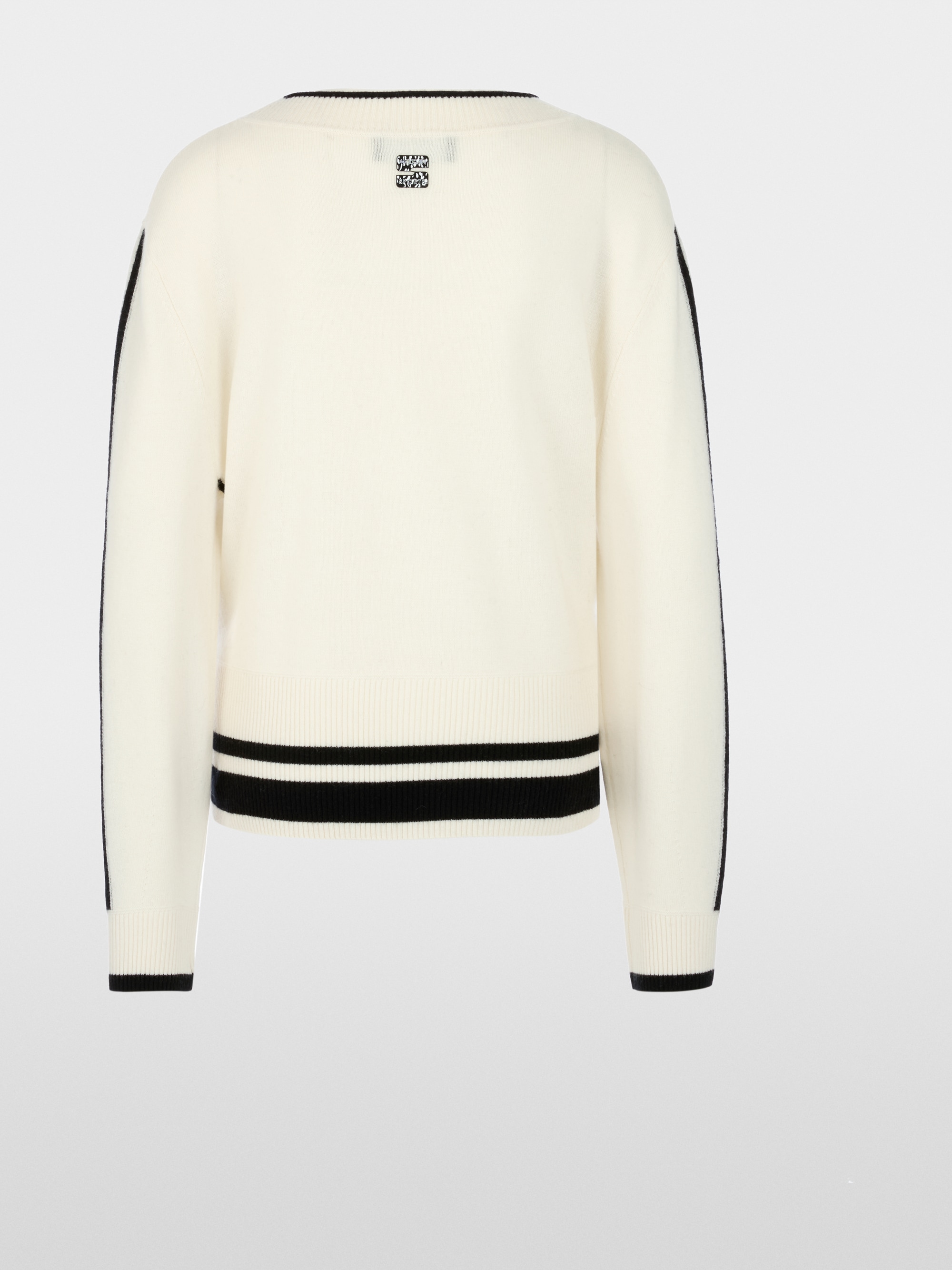 Knitted jumper with lettering