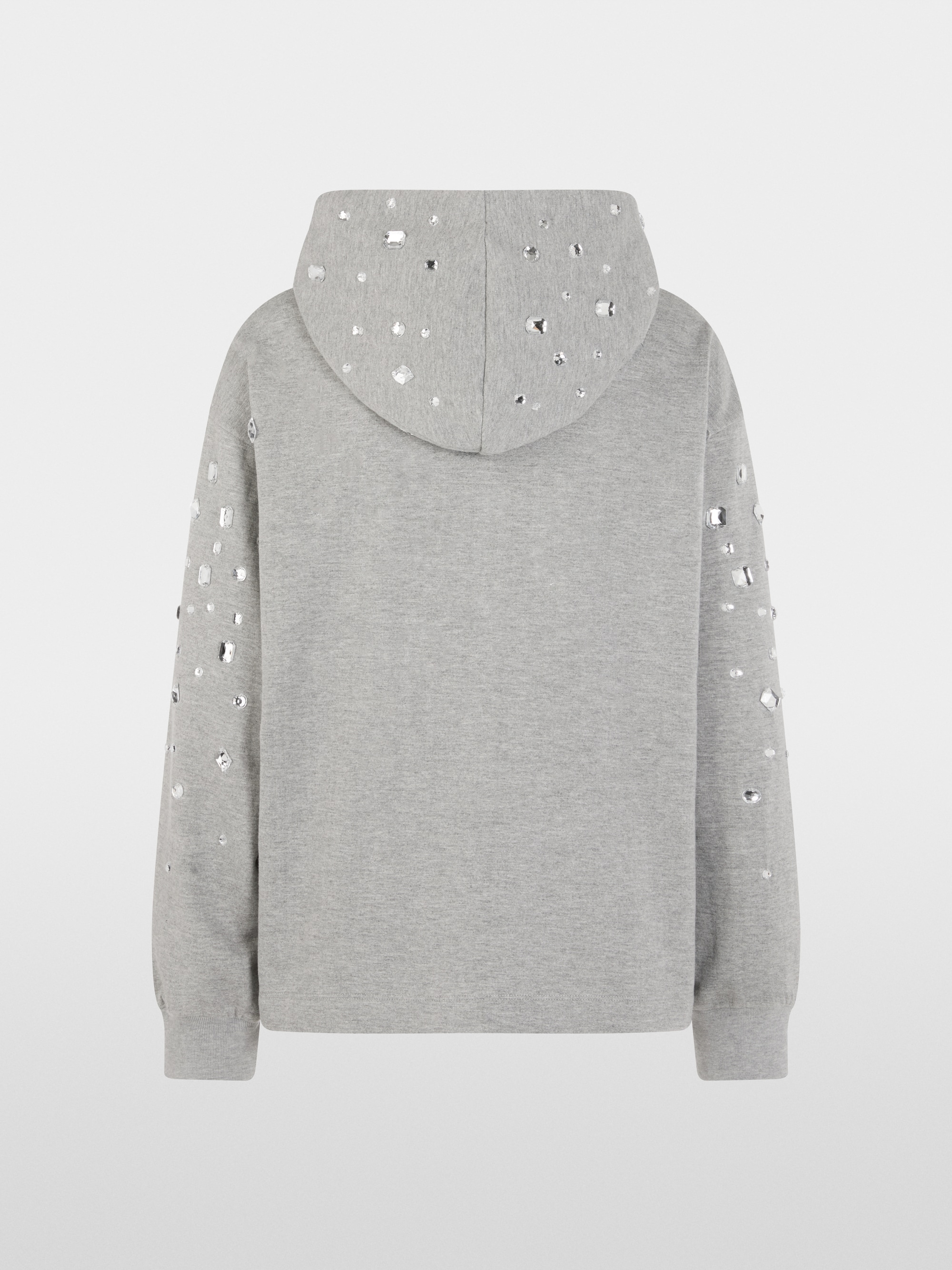 Hoodie with rhinestones