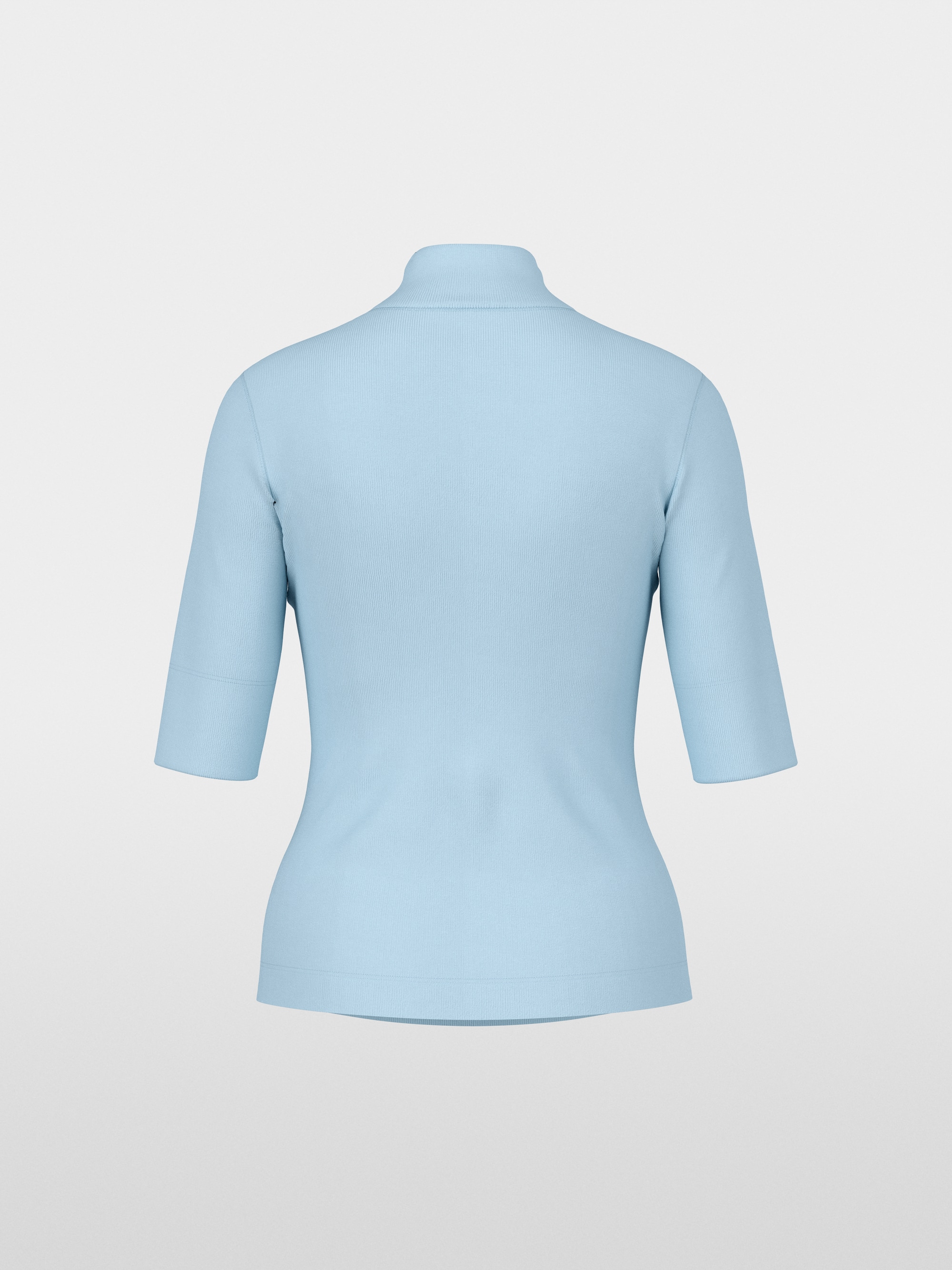 Basic shirt with stand-up collar