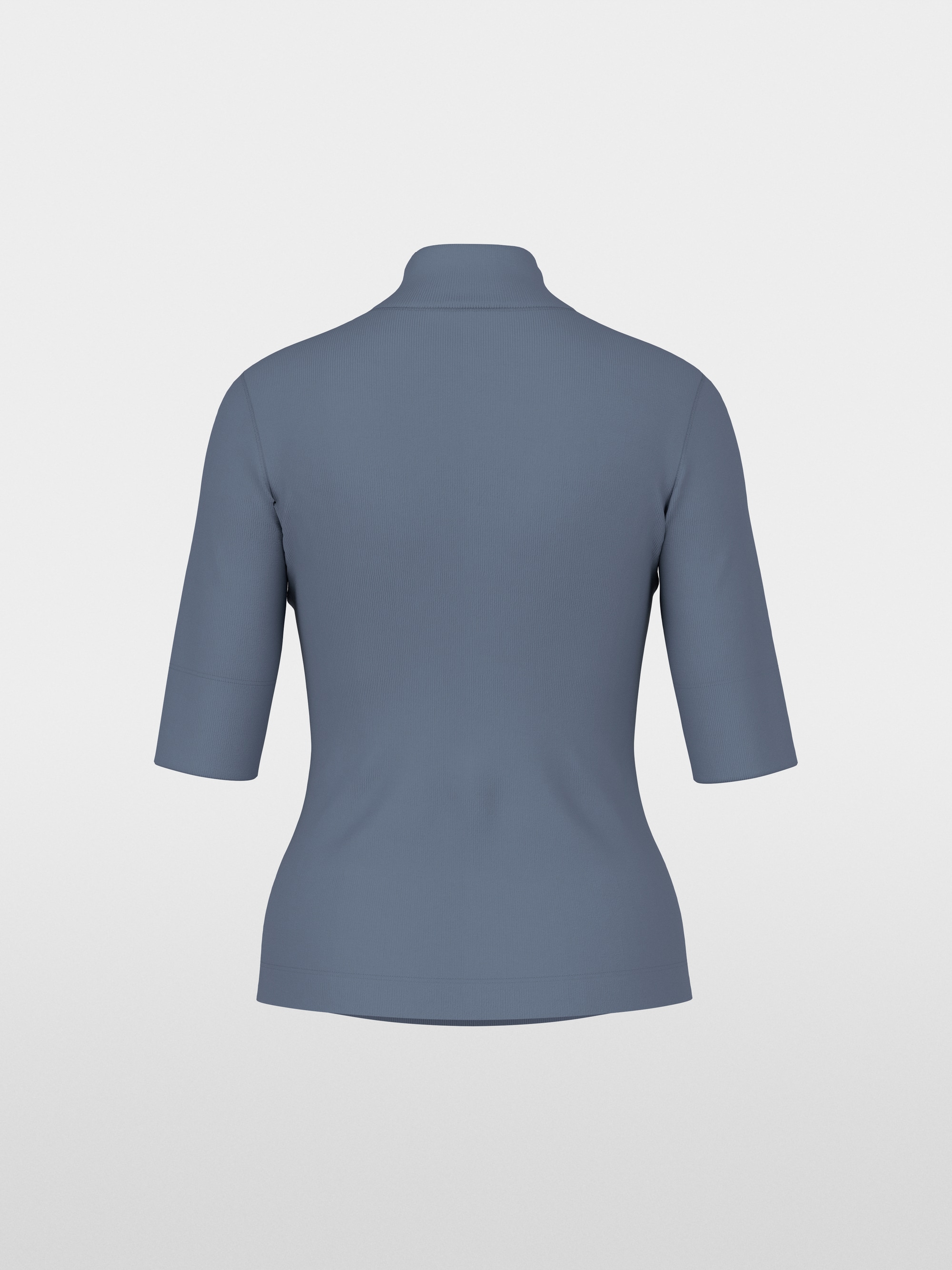 Basic shirt with stand-up collar