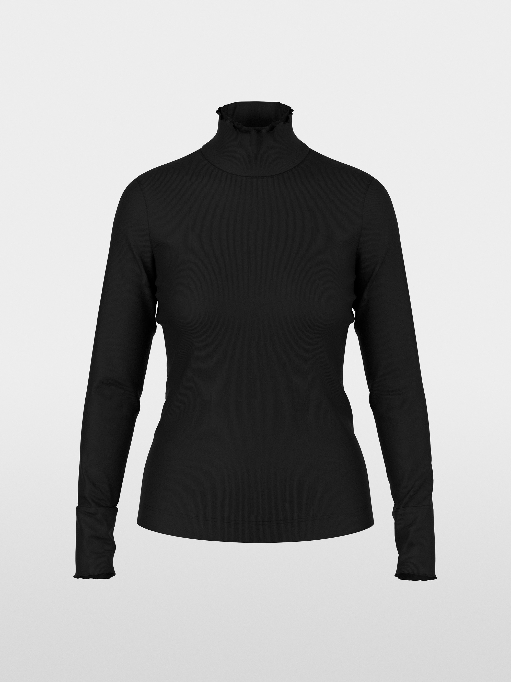 Fitted turtleneck shirt