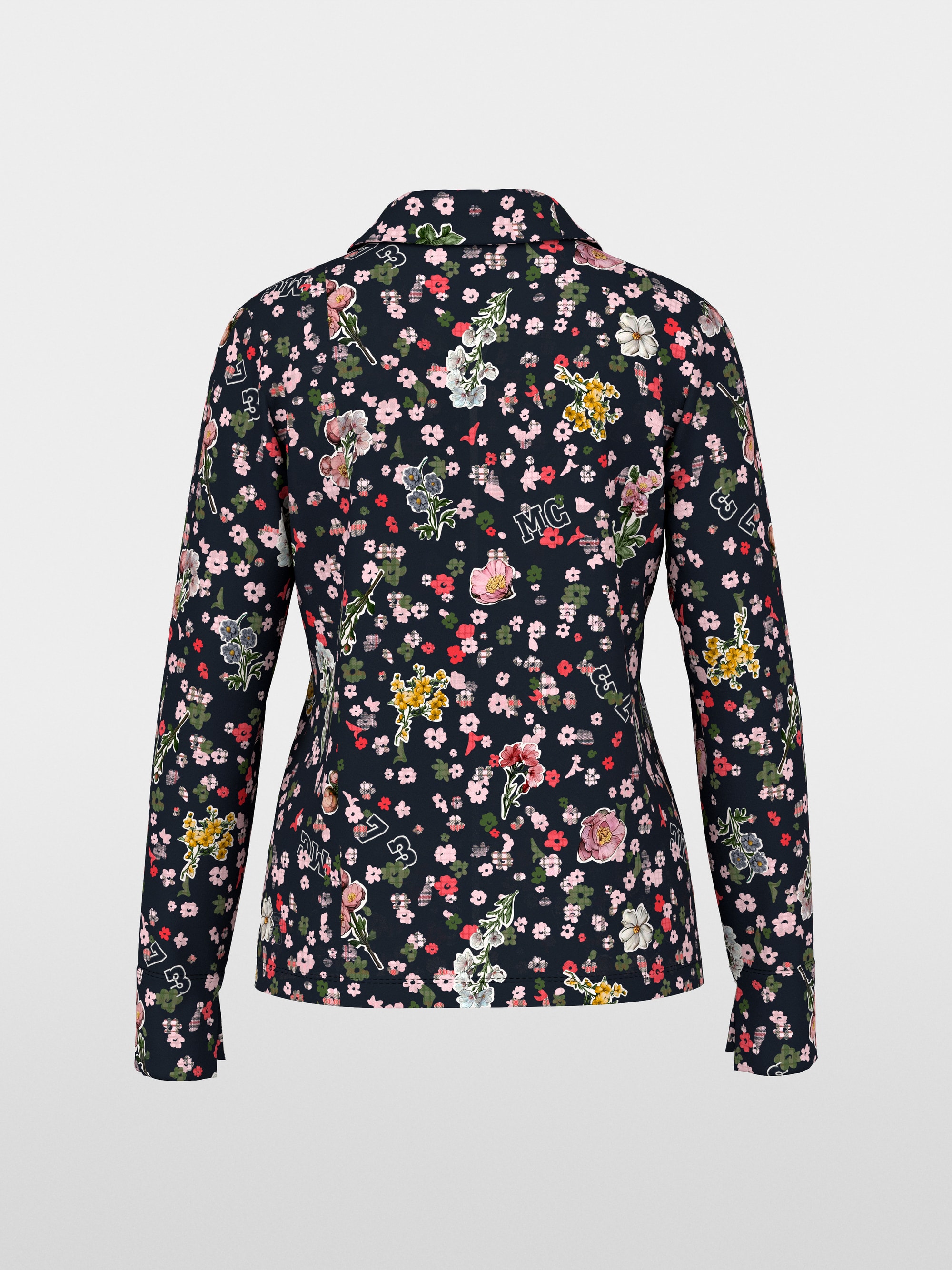 Blouse with all-over print