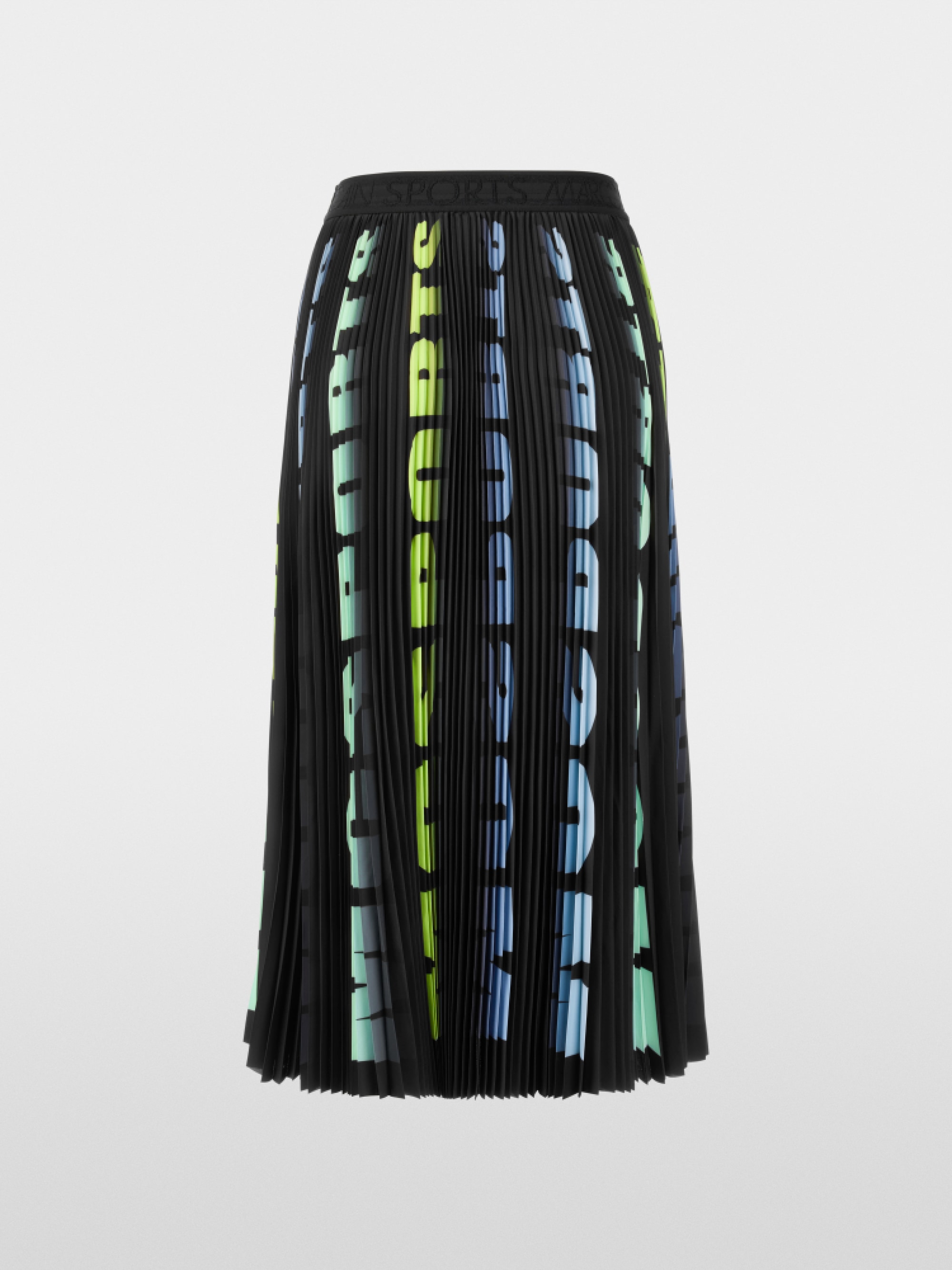 Pleated skirt with print