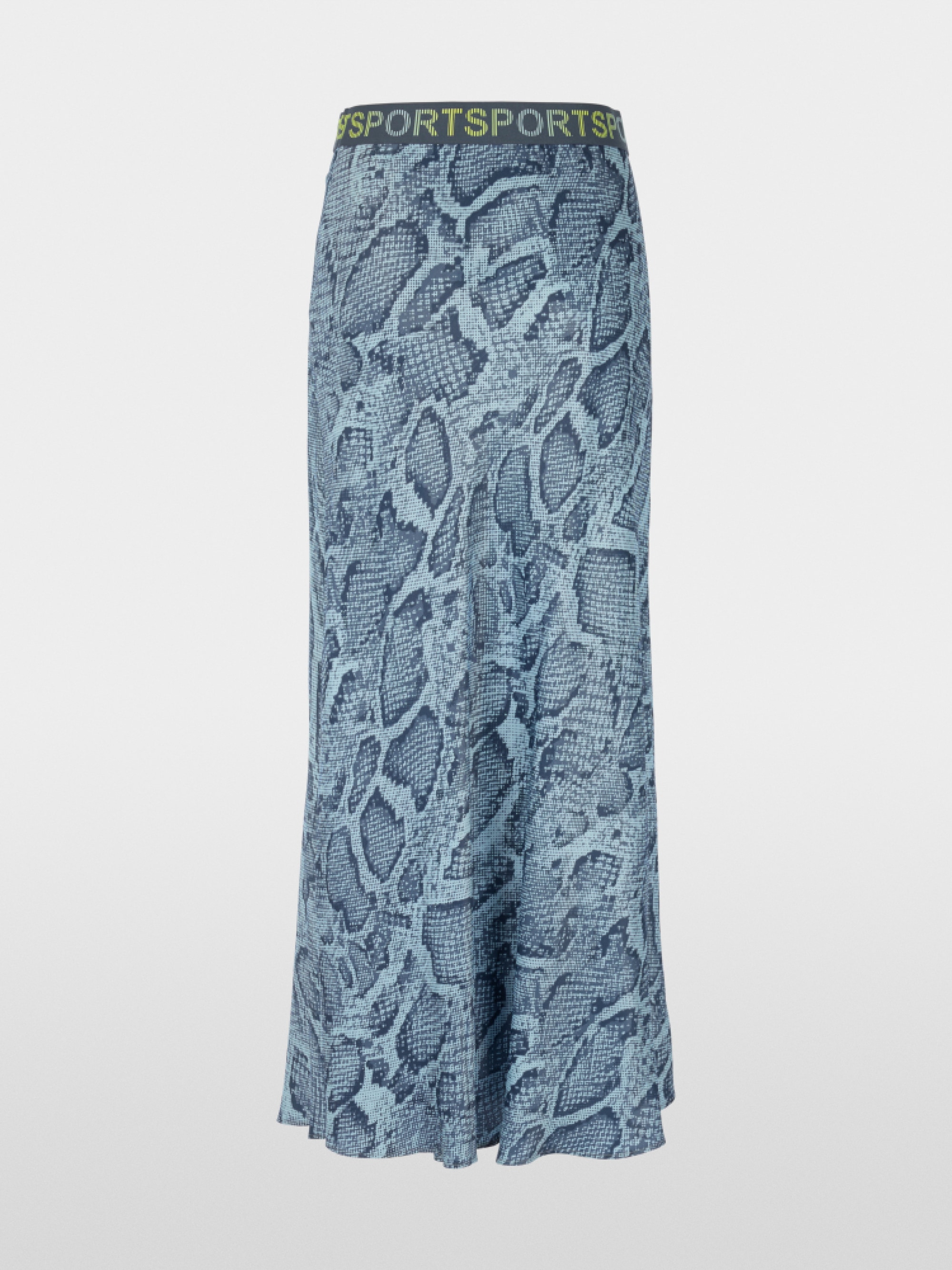 Midi skirt with animal print