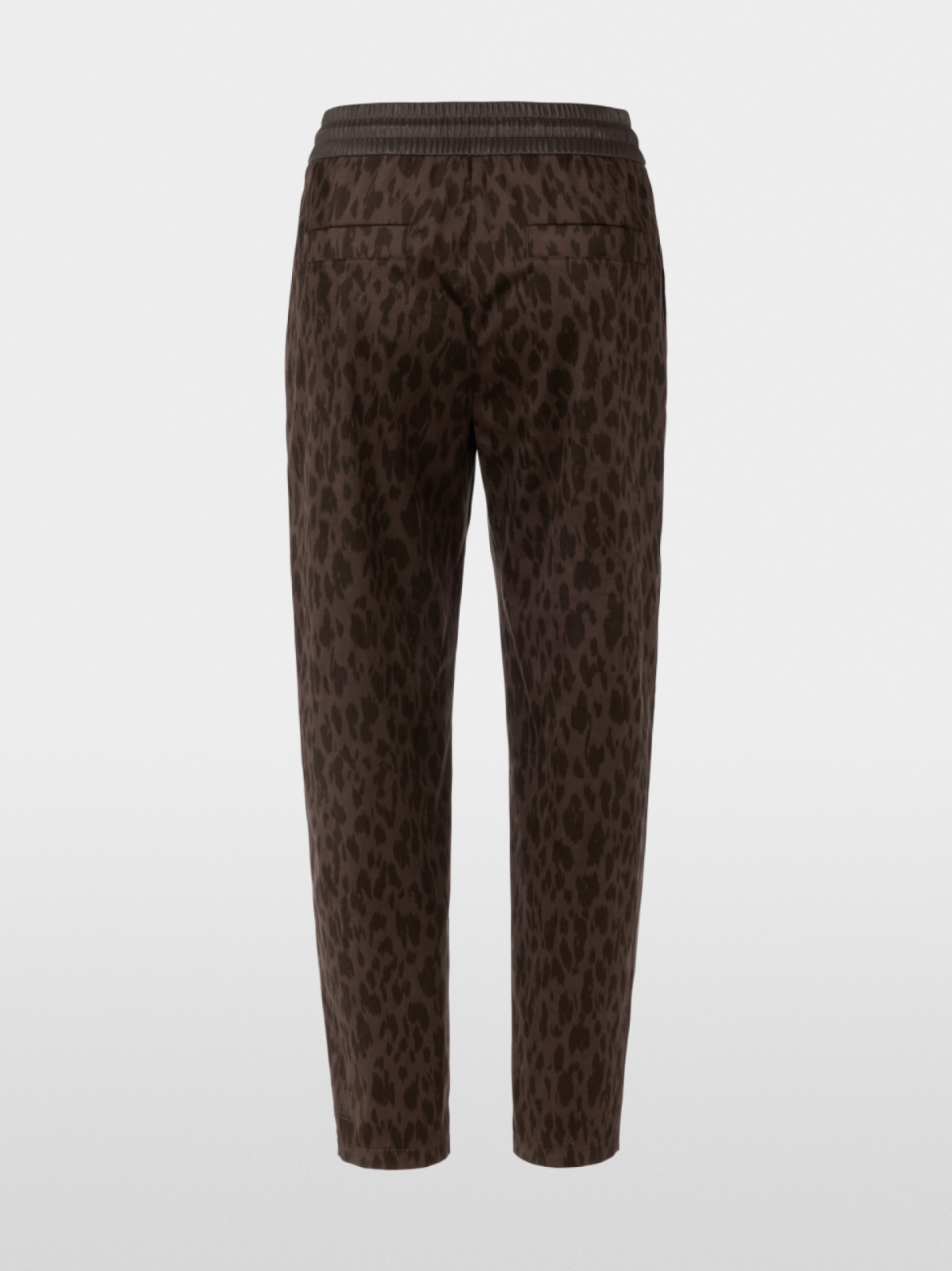 RANCHI relaxed fit leop print trousers