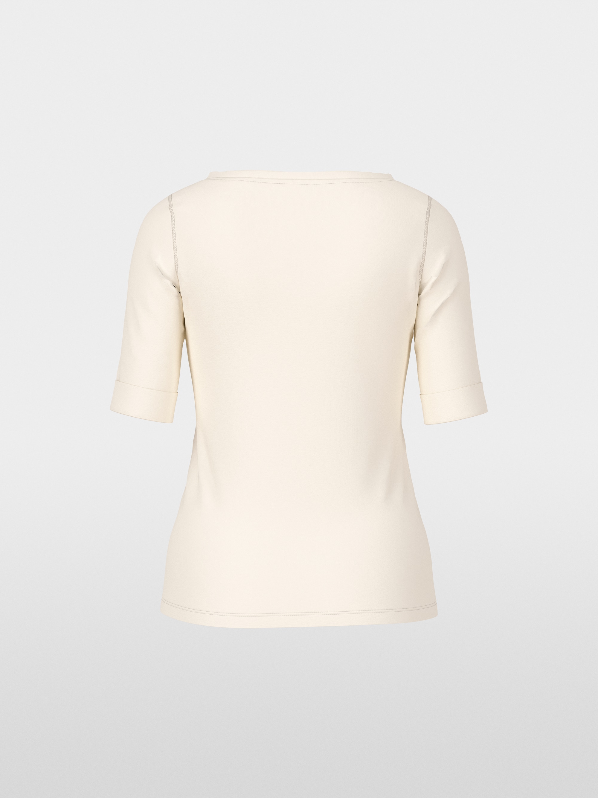 T-shirt with turn-up sleeves