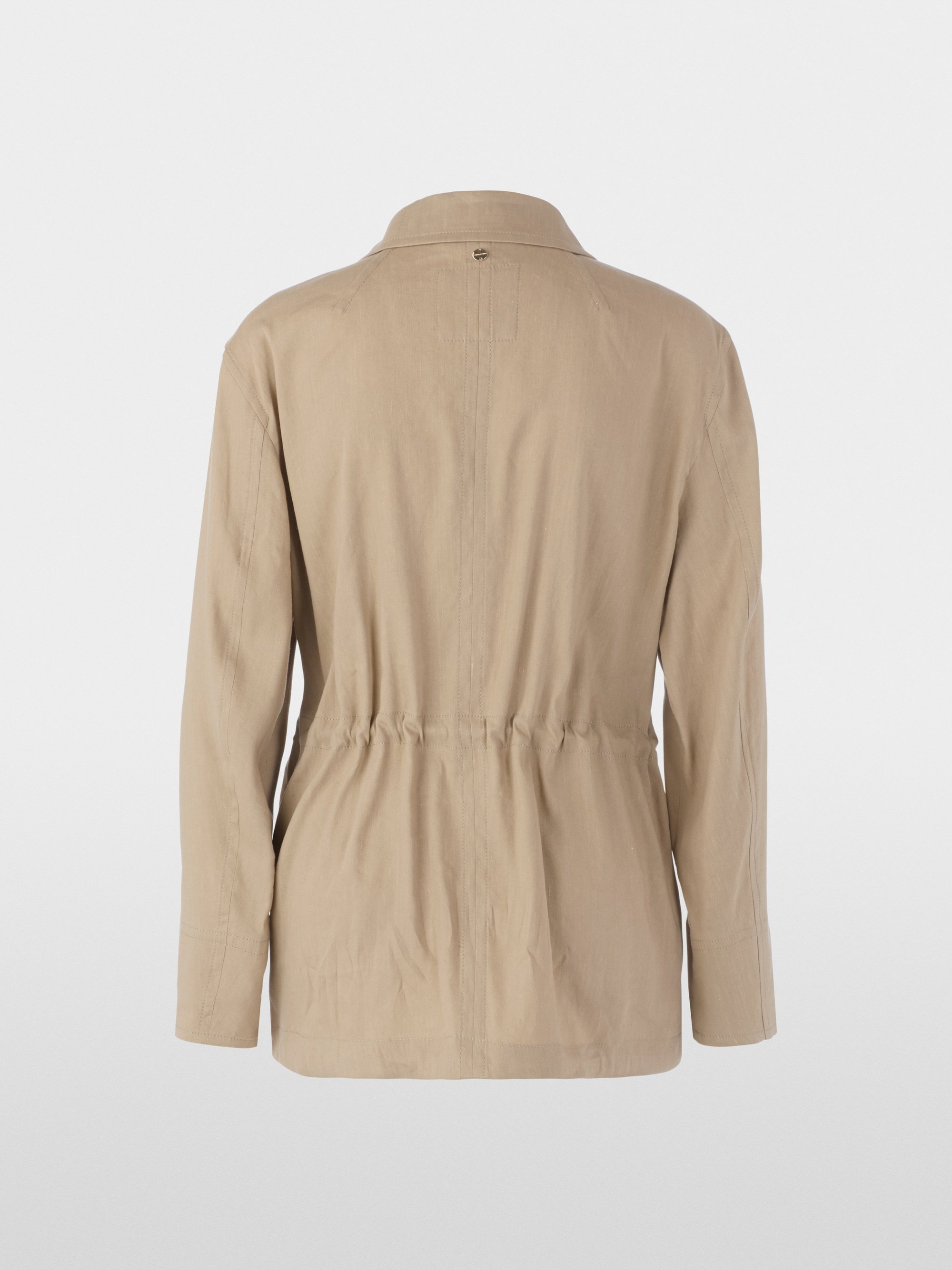Veste-chemise unie de style utilitaire