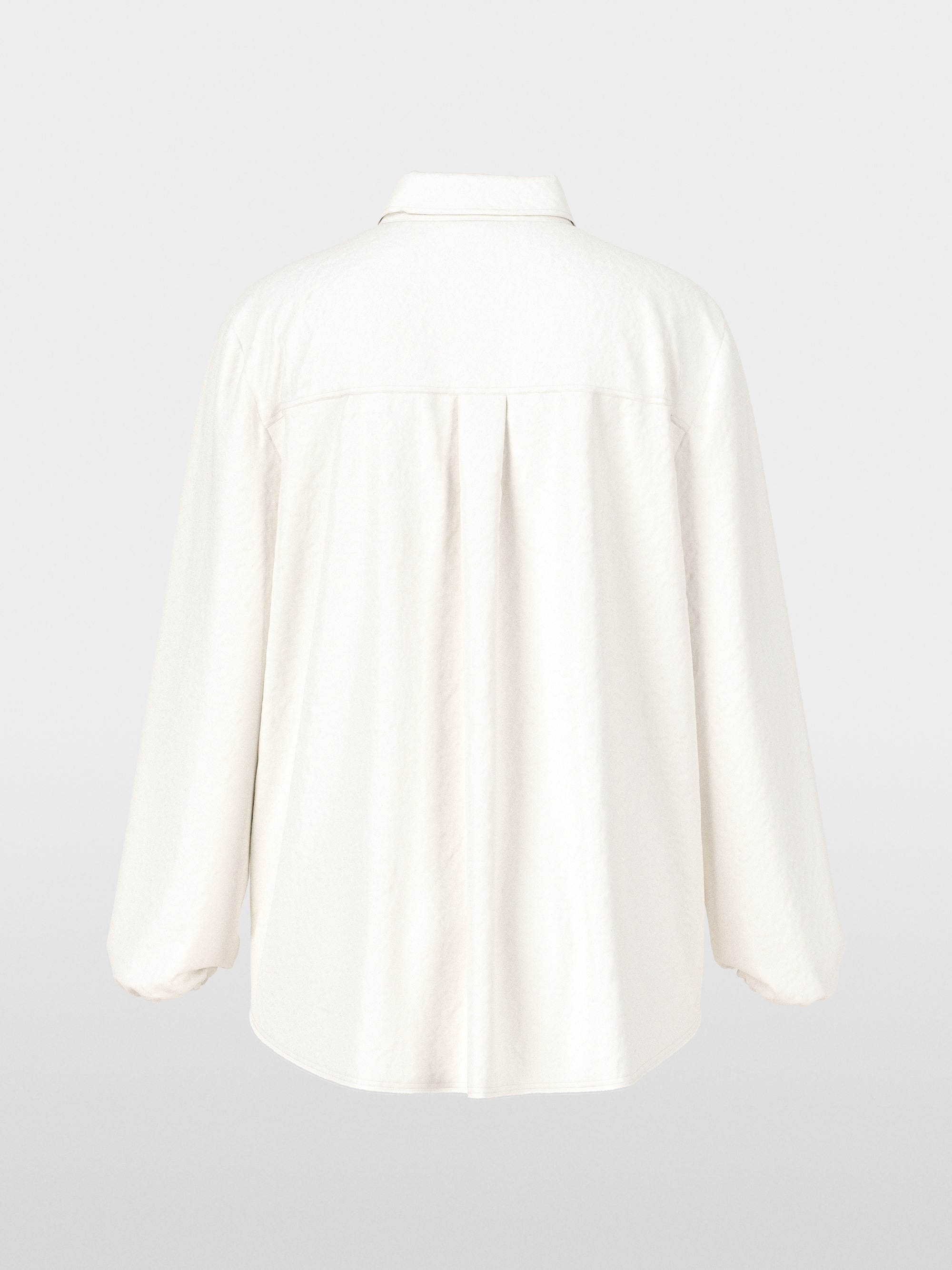 Lichtgewicht overhemdblouse effen kleur