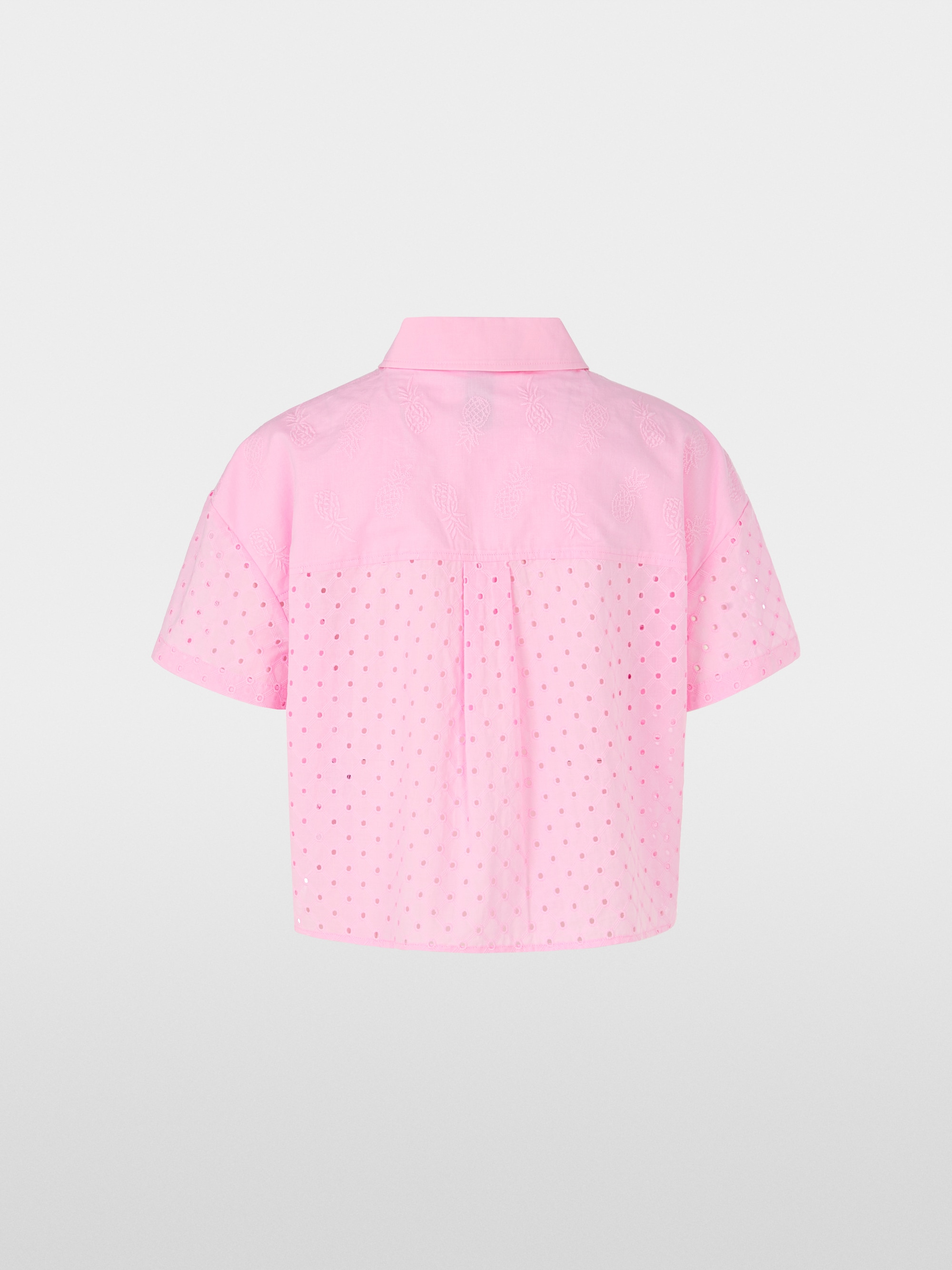 Bluse in tonaler Stickerei