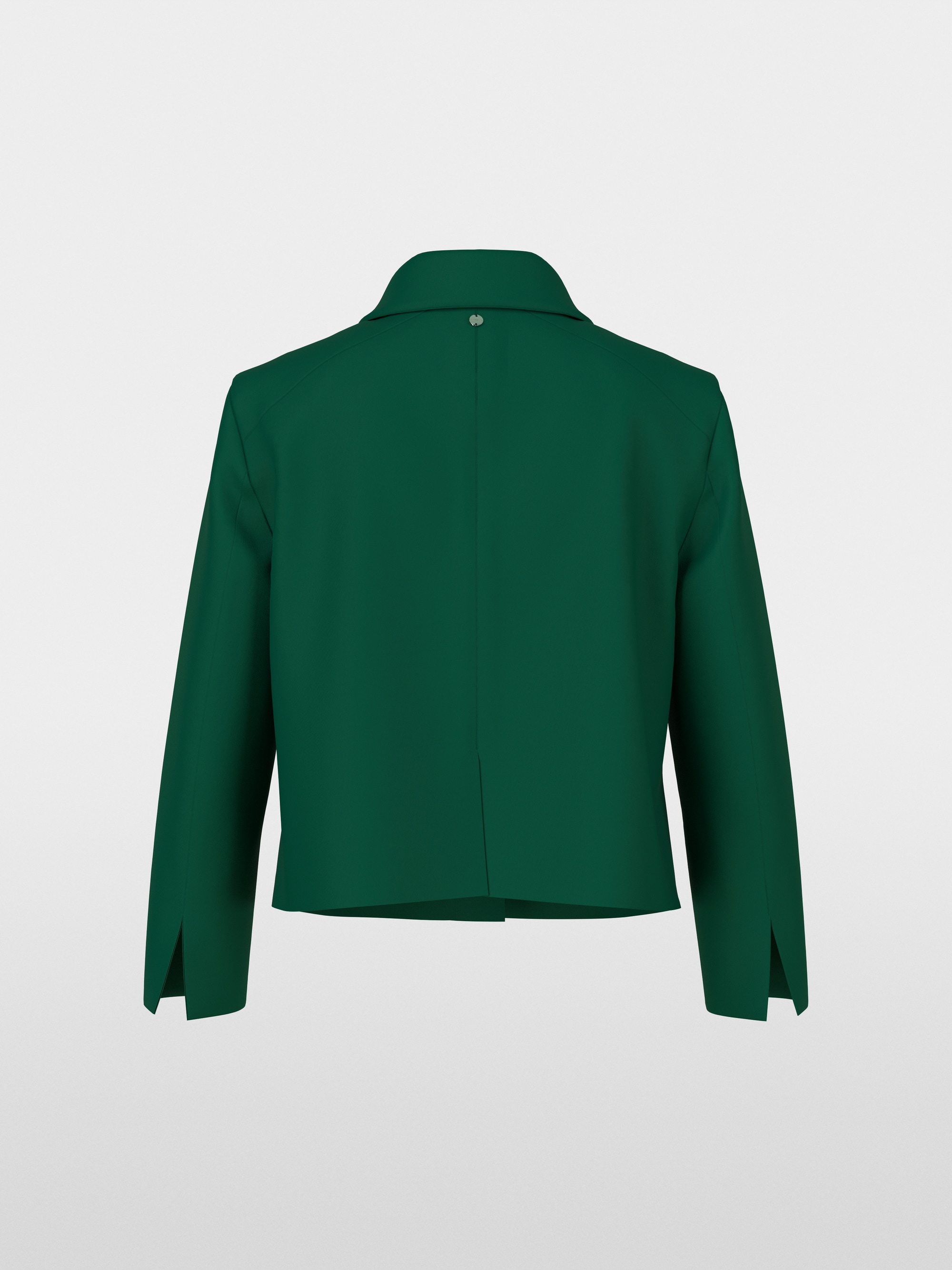Short jacket with sleeve slits