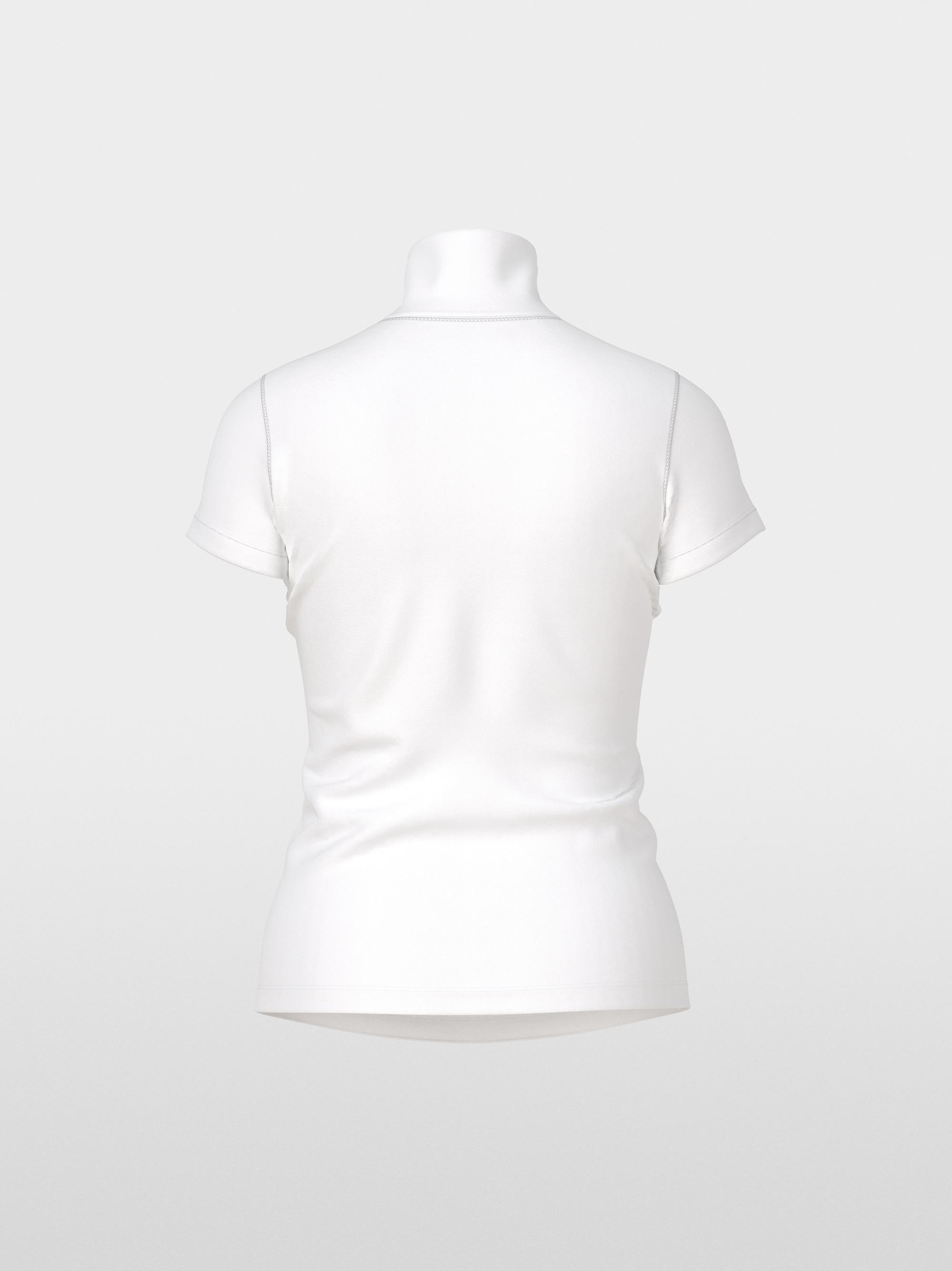 Tee-shirt col roulé fendu