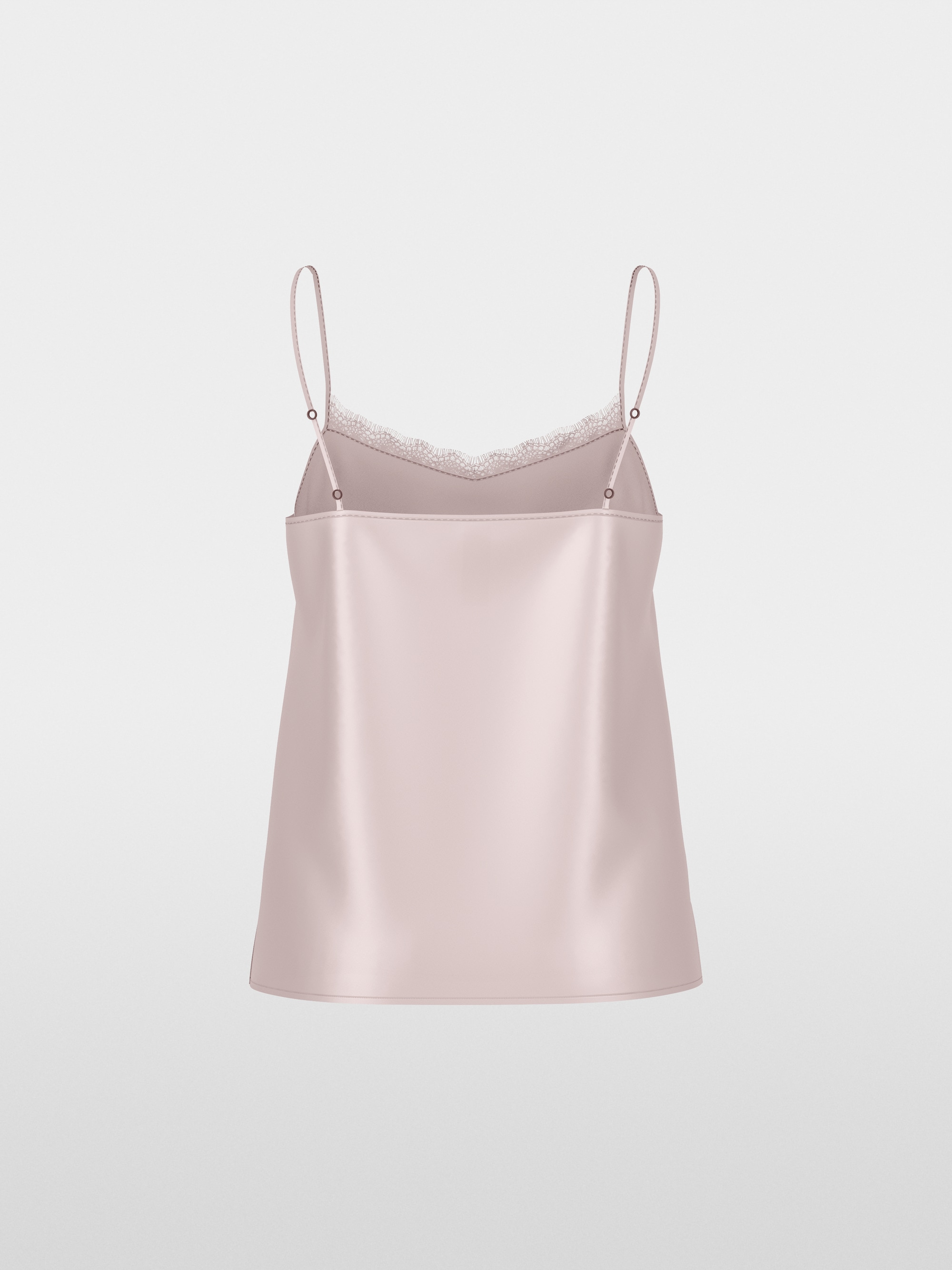 Silk top with lace