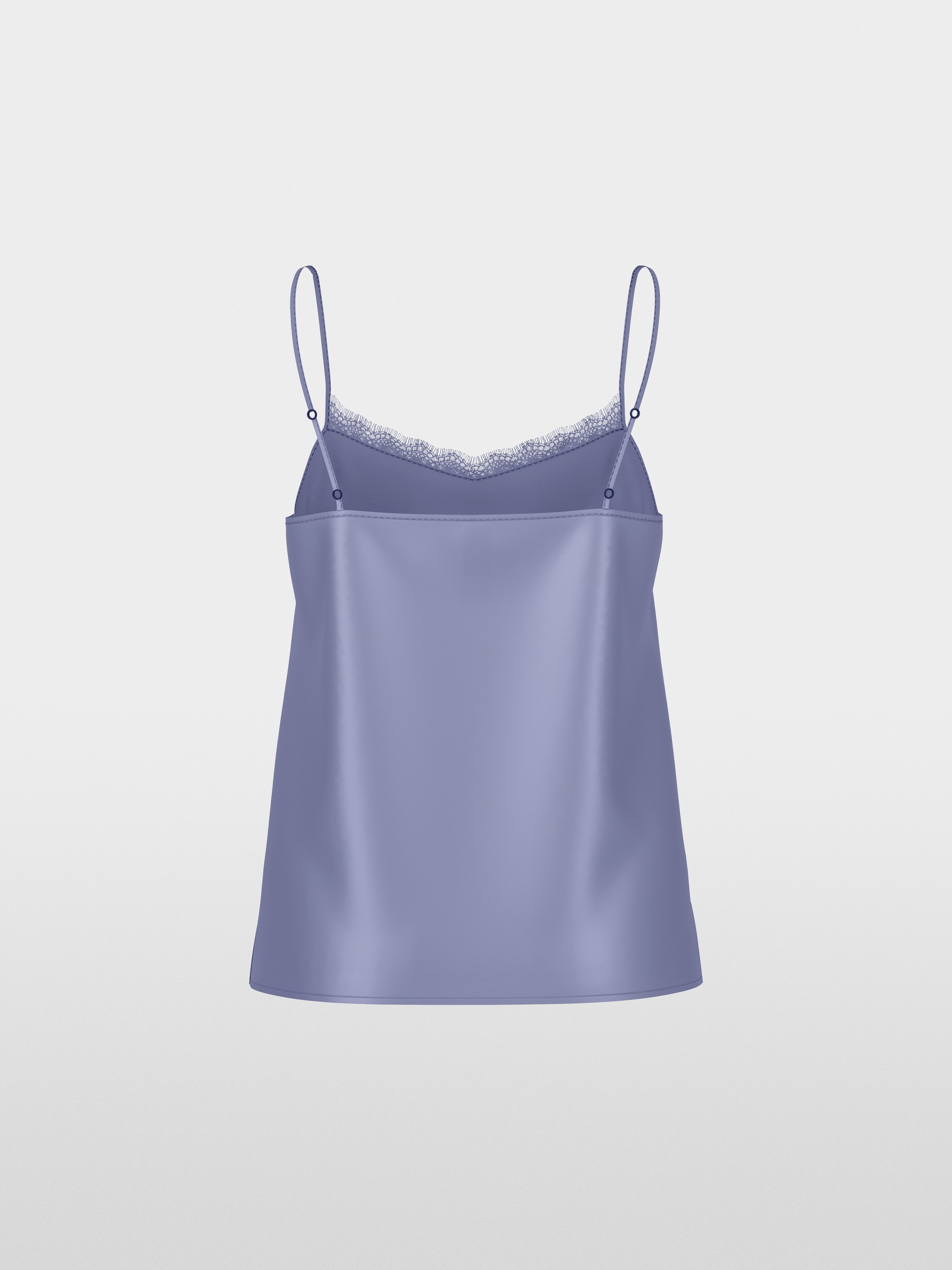 Silk top with lace