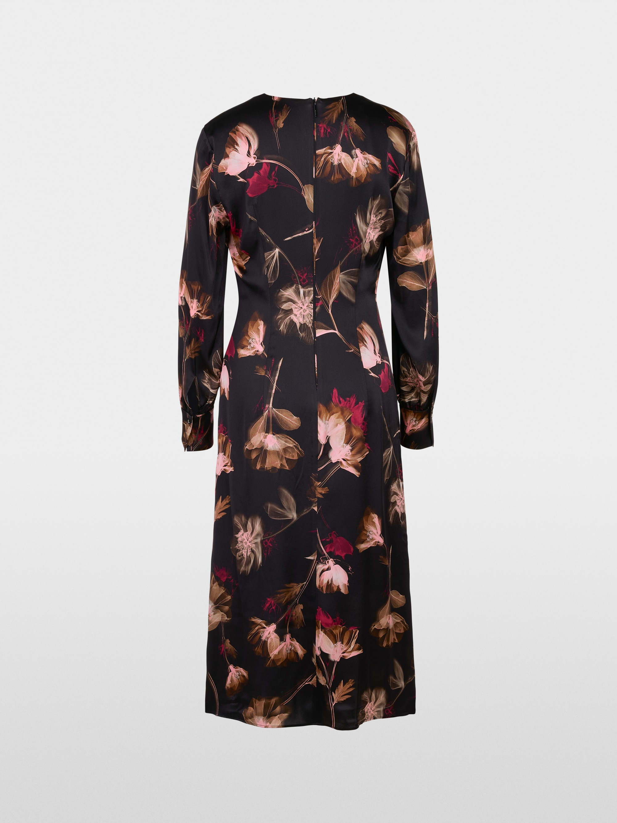 Seidenkleid mit floralem Print