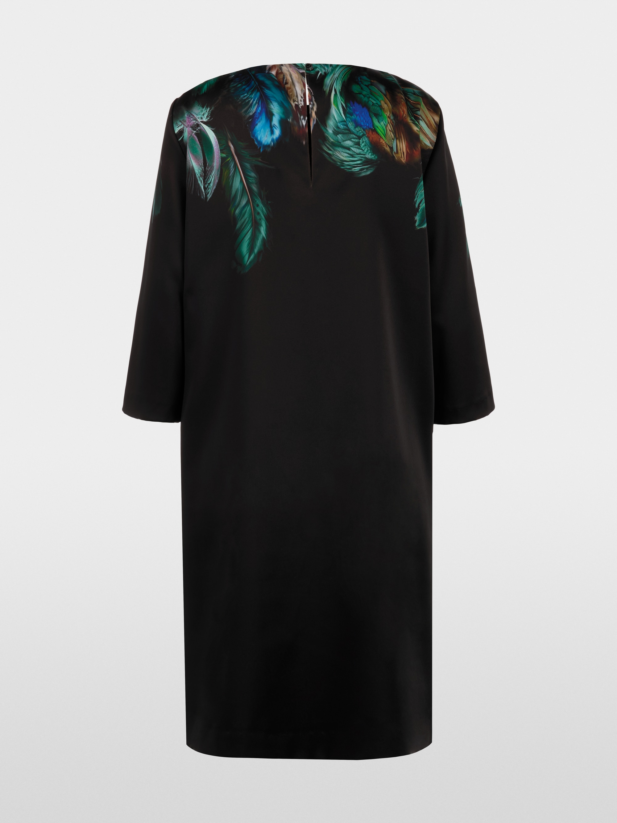 Robe avec imprimé plumes