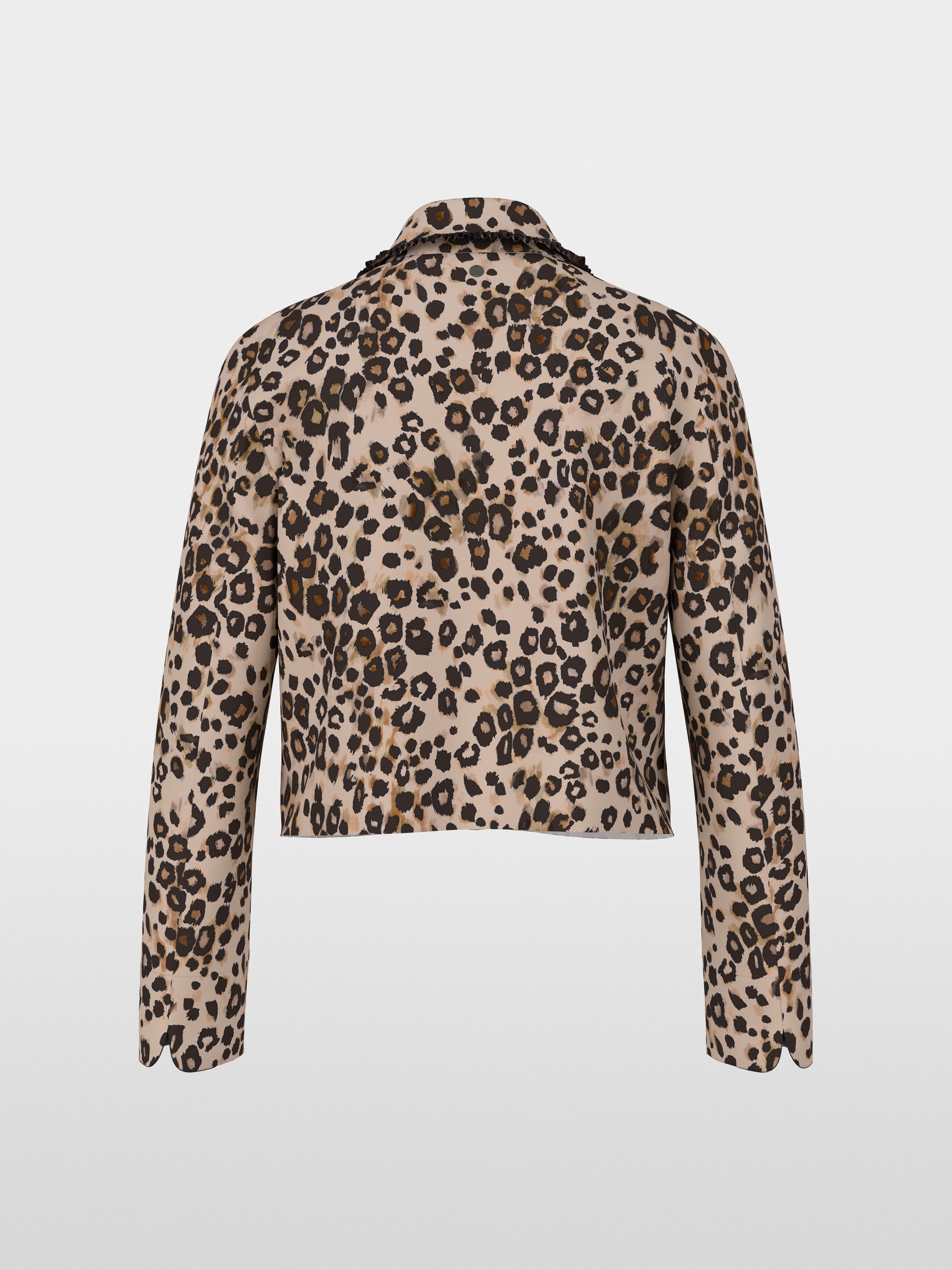 Veste courte imprimé léopard
