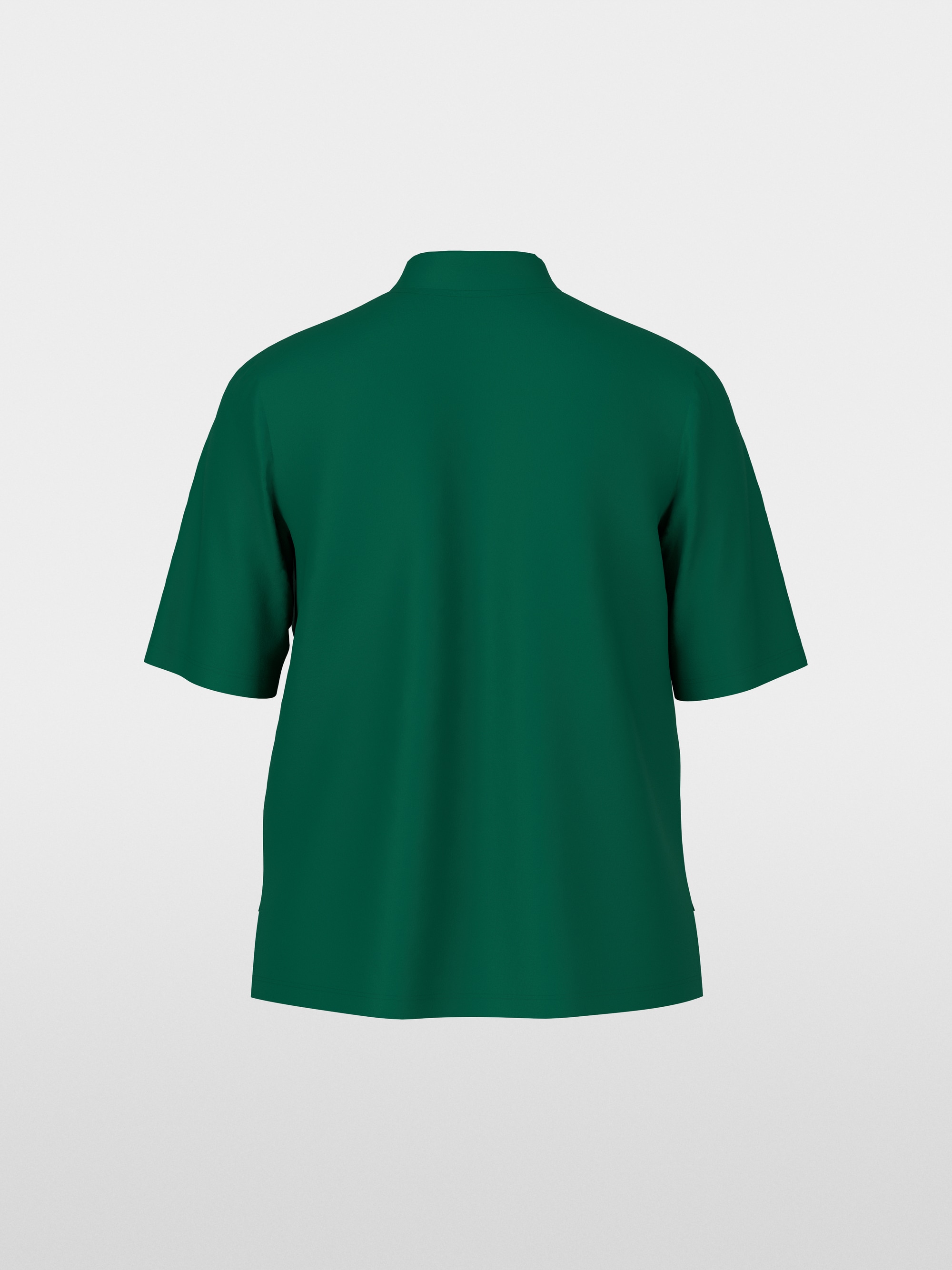 Shirt mit Seidenbesatz