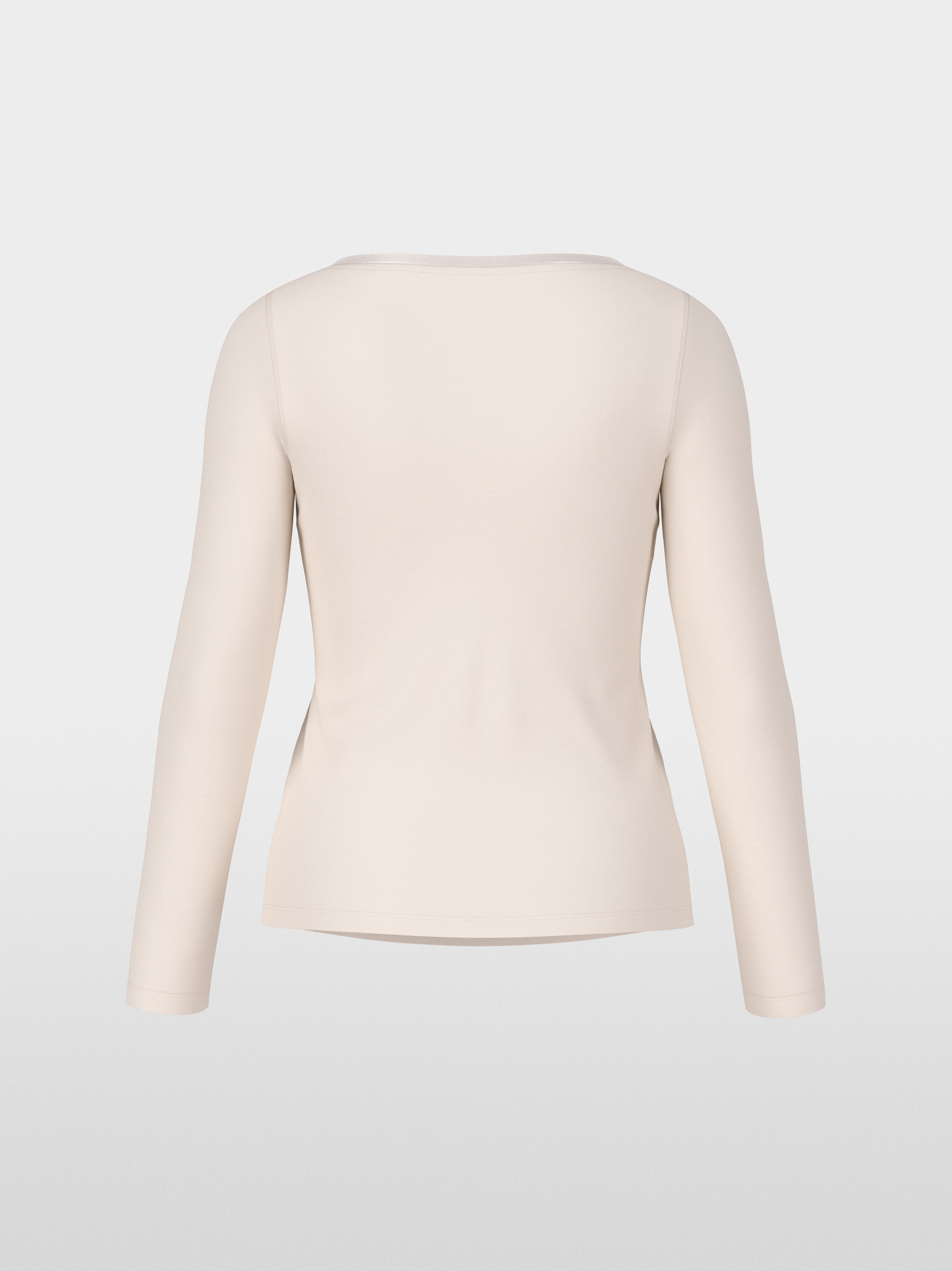 Longsleeve mit Seidenblende