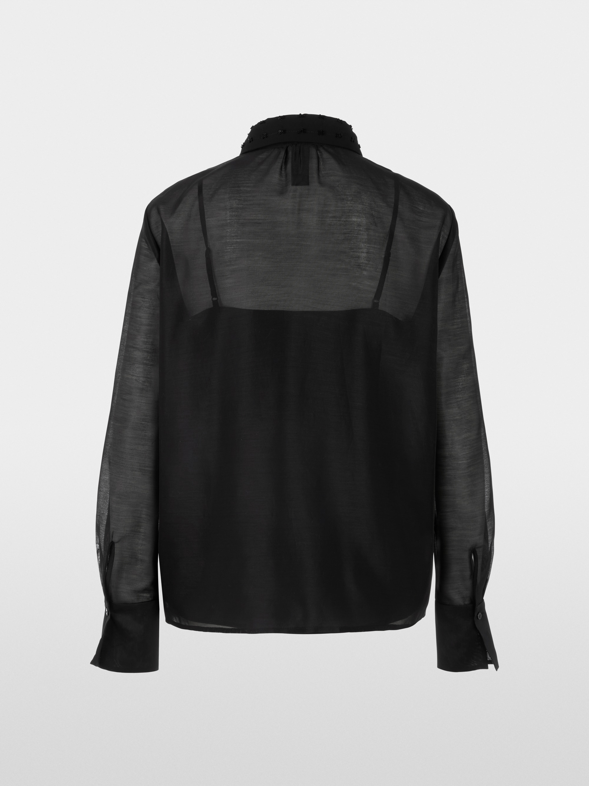 Organza blouse with embroidery
