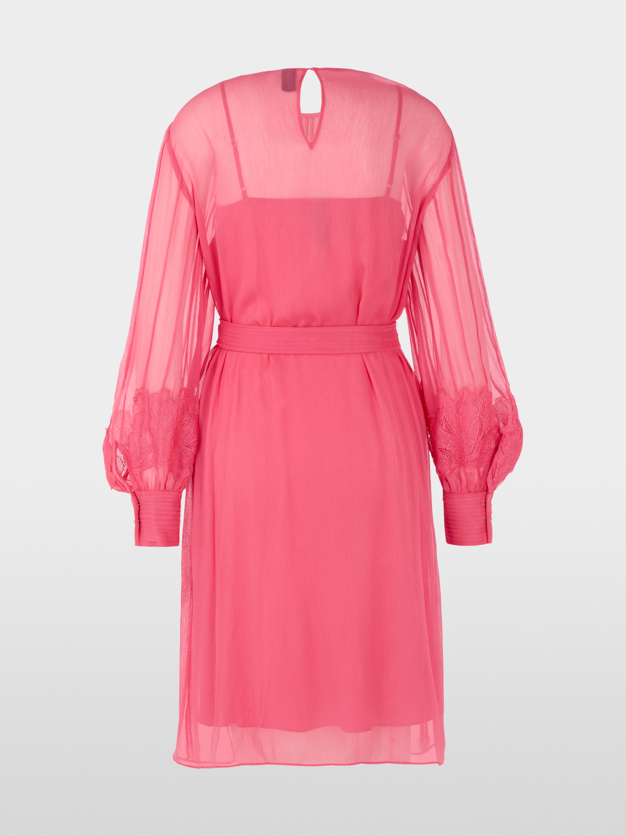 Transparentes Kleid mit Spitze